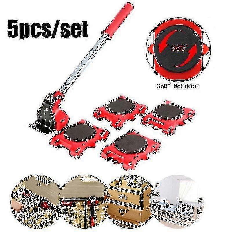 Moving tool set for heavy furniture with 4 wheels