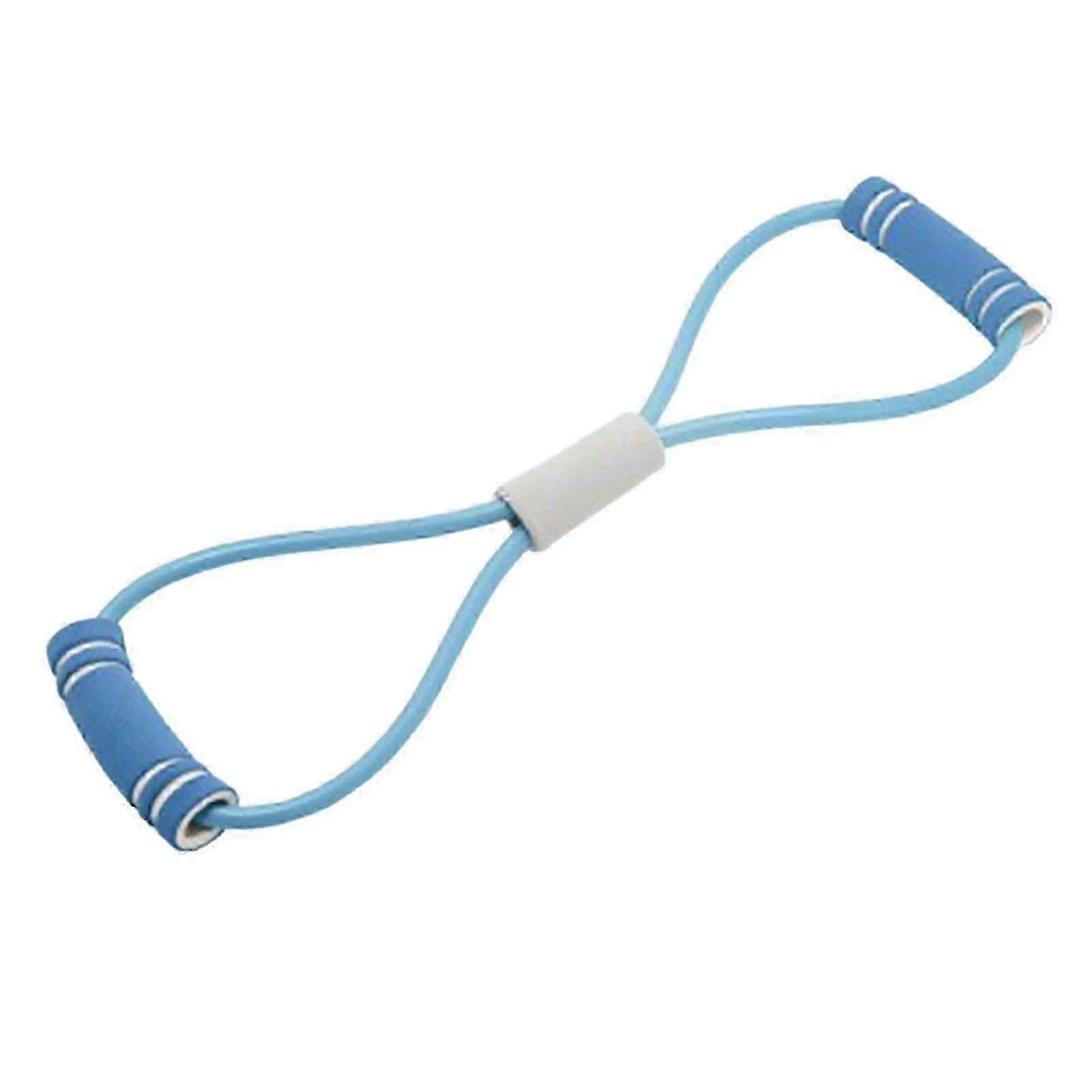 Figure 8 Puller Tpe Foam High Elastic Adjustable Resistance Stretching Straps Chest Puller For Strength Training Blue