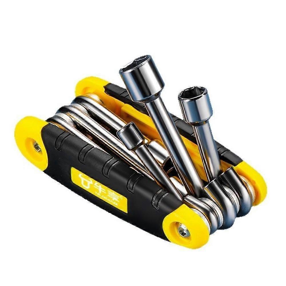 Folding Allen Wrench Set Portable Socket Wrench Standard Hex Key Set  Bicycle