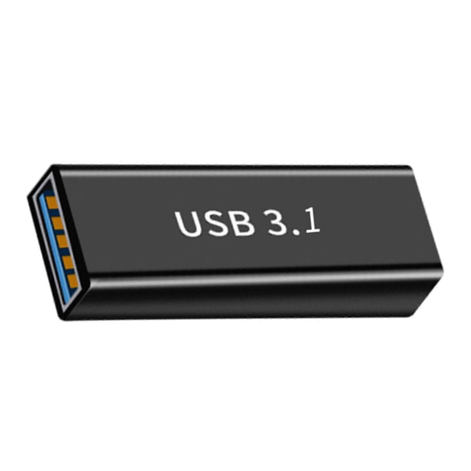 USB 3.1 Female To Type C Female Converter Adapter Portable Connection Coupler 10Gbps Data Transfer Rate Multicolor