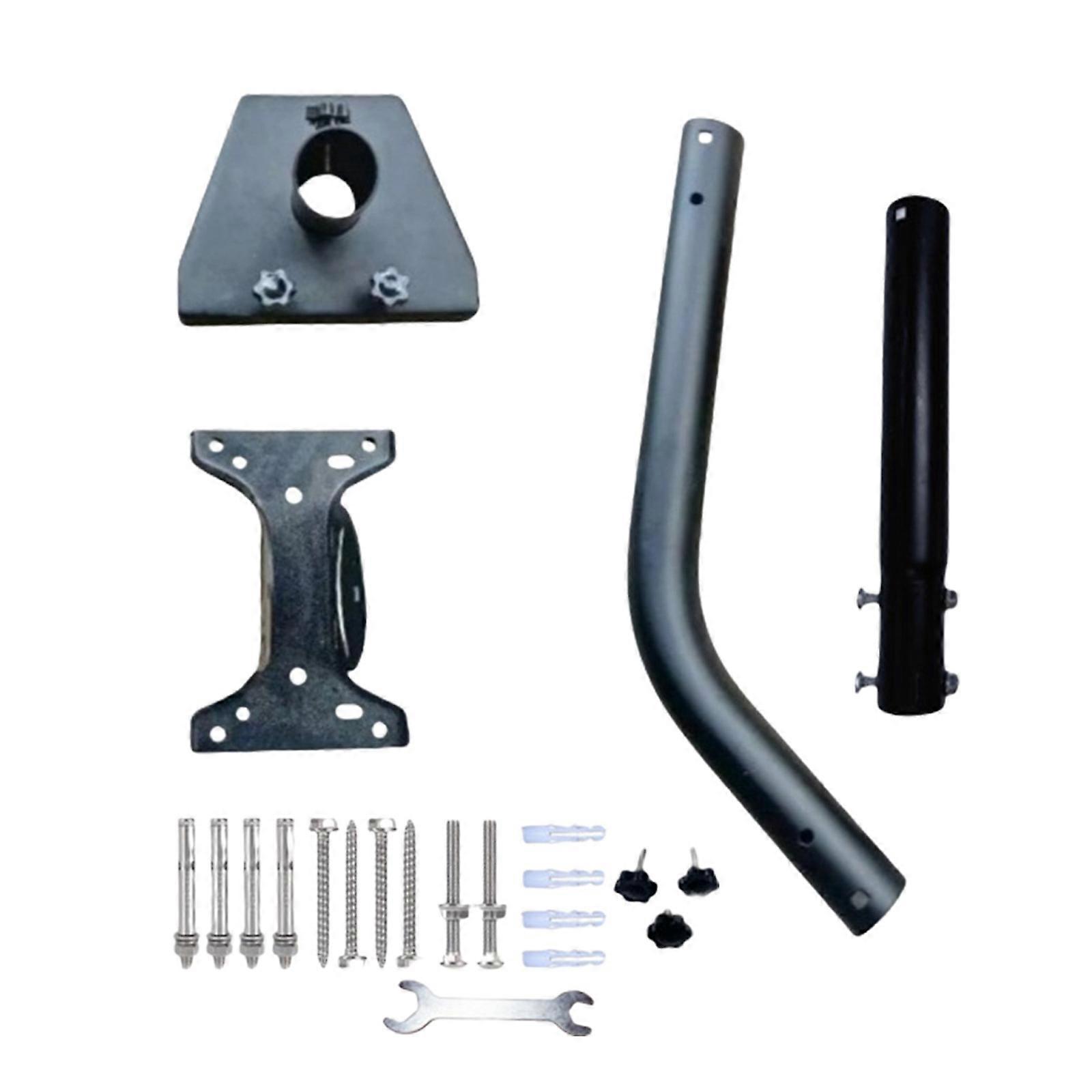 מתקן מתכוונן למתאם צינור מתכת סטנדרטי לתא קיר ארוך להתקנה על גג סט הרכבה עמידה ססגוני