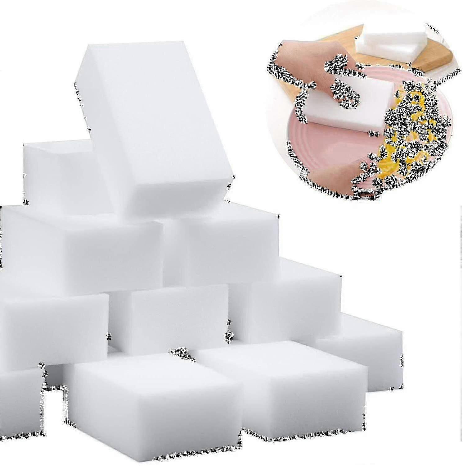 100 Pack Magic Sponge Eraser Cleaning Sponges Bulk