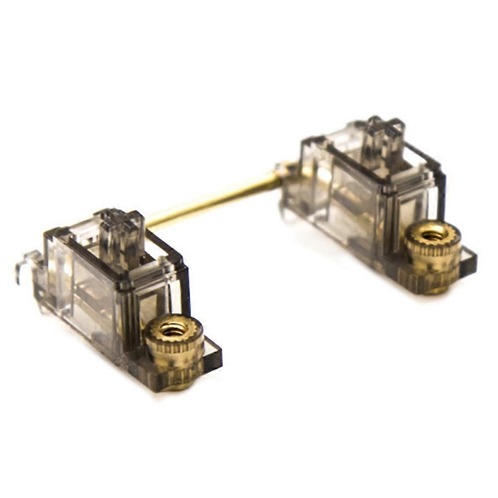 Transparent Gold Plated Plate Mounted Stabilizer for Custom Mechanical Keyboard Plate Transparent Black