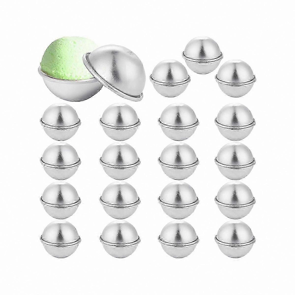 20 Sets of 40 Metal Bath Ball Molds for DIY Crafting Projects 4.5x2cm