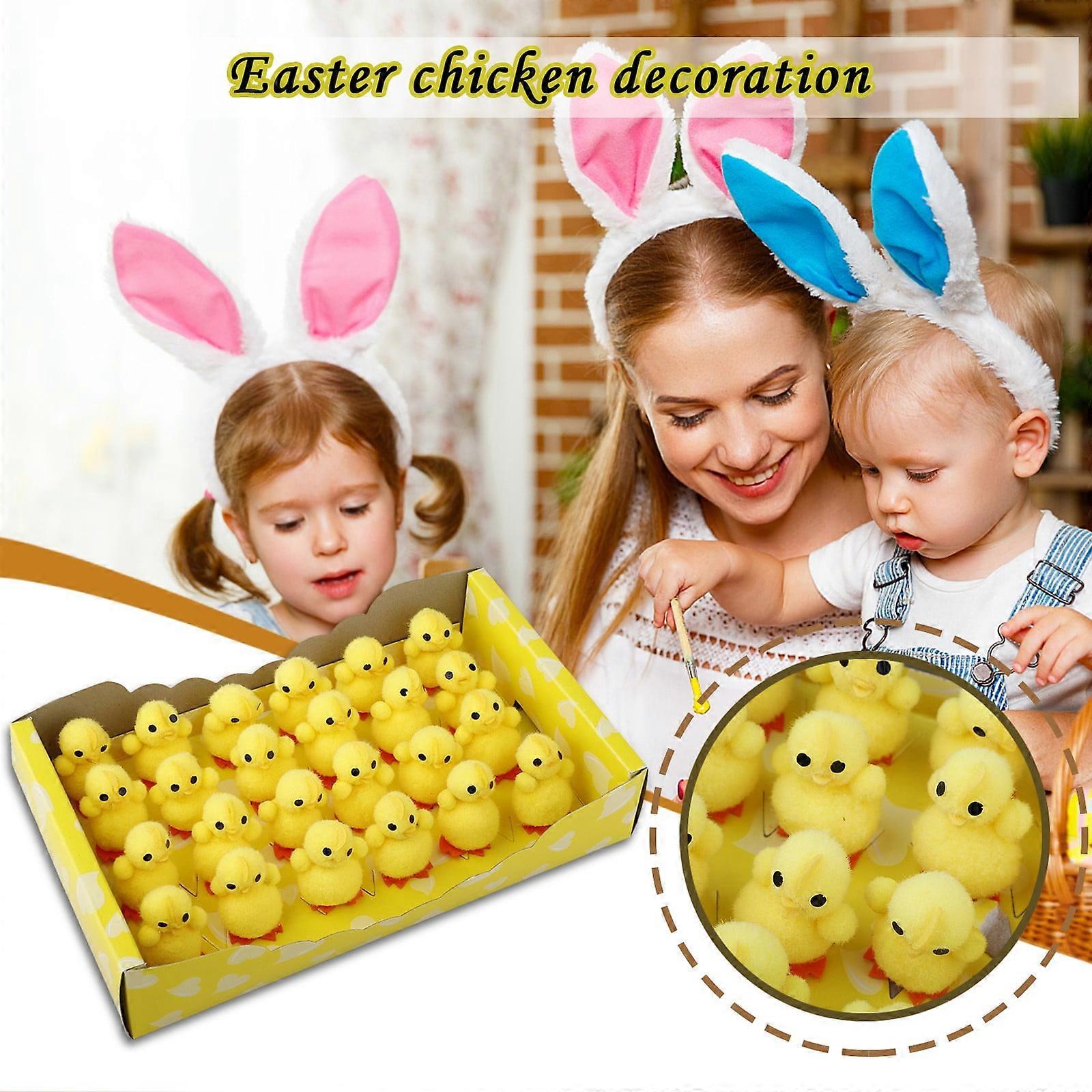 YiFudd Easter Decoration Cute Chick Home Decoration Gift Box Mini Easter Chicks