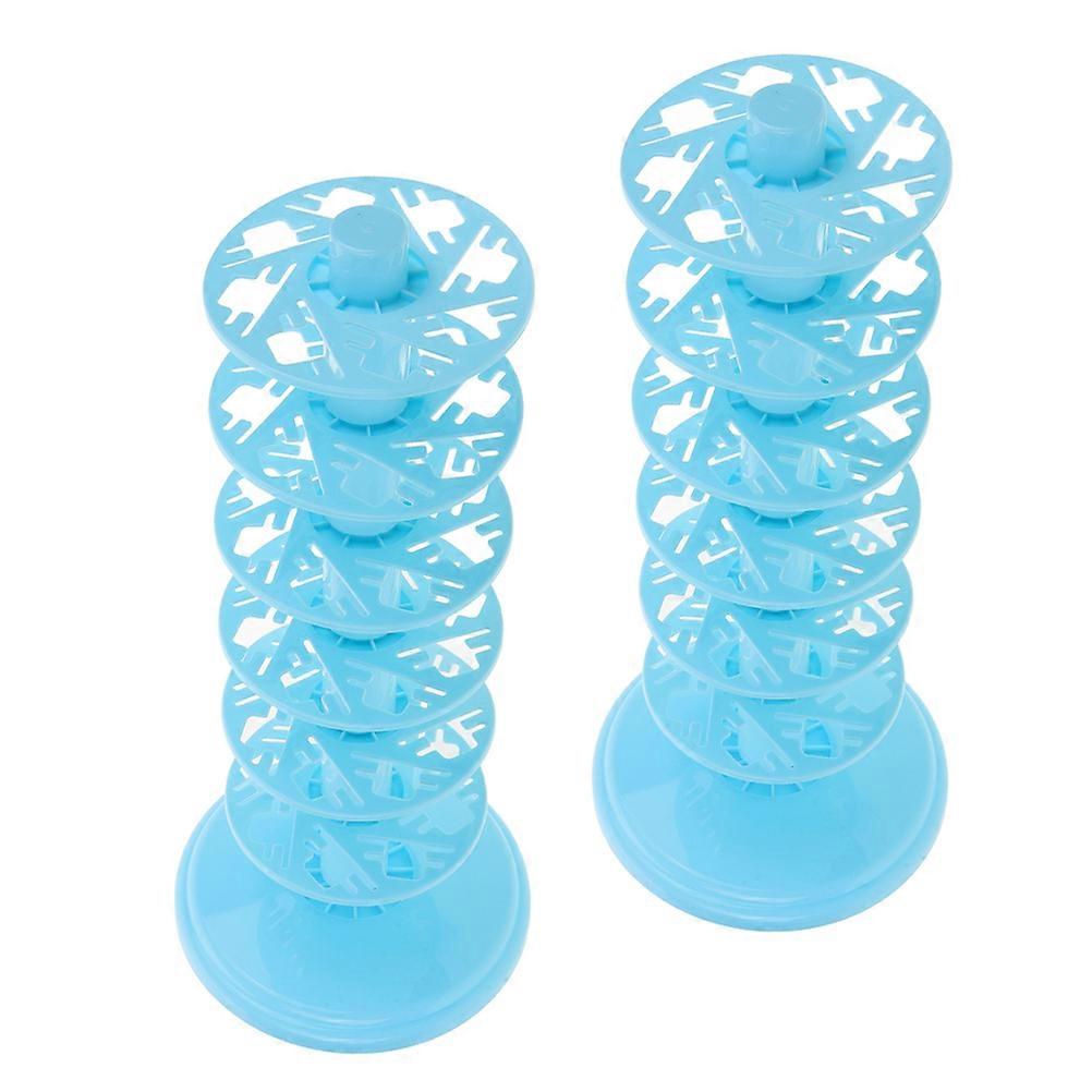 Sky-Blue Lollipop Display Stand for Displaying 2Pcs Candy Holders