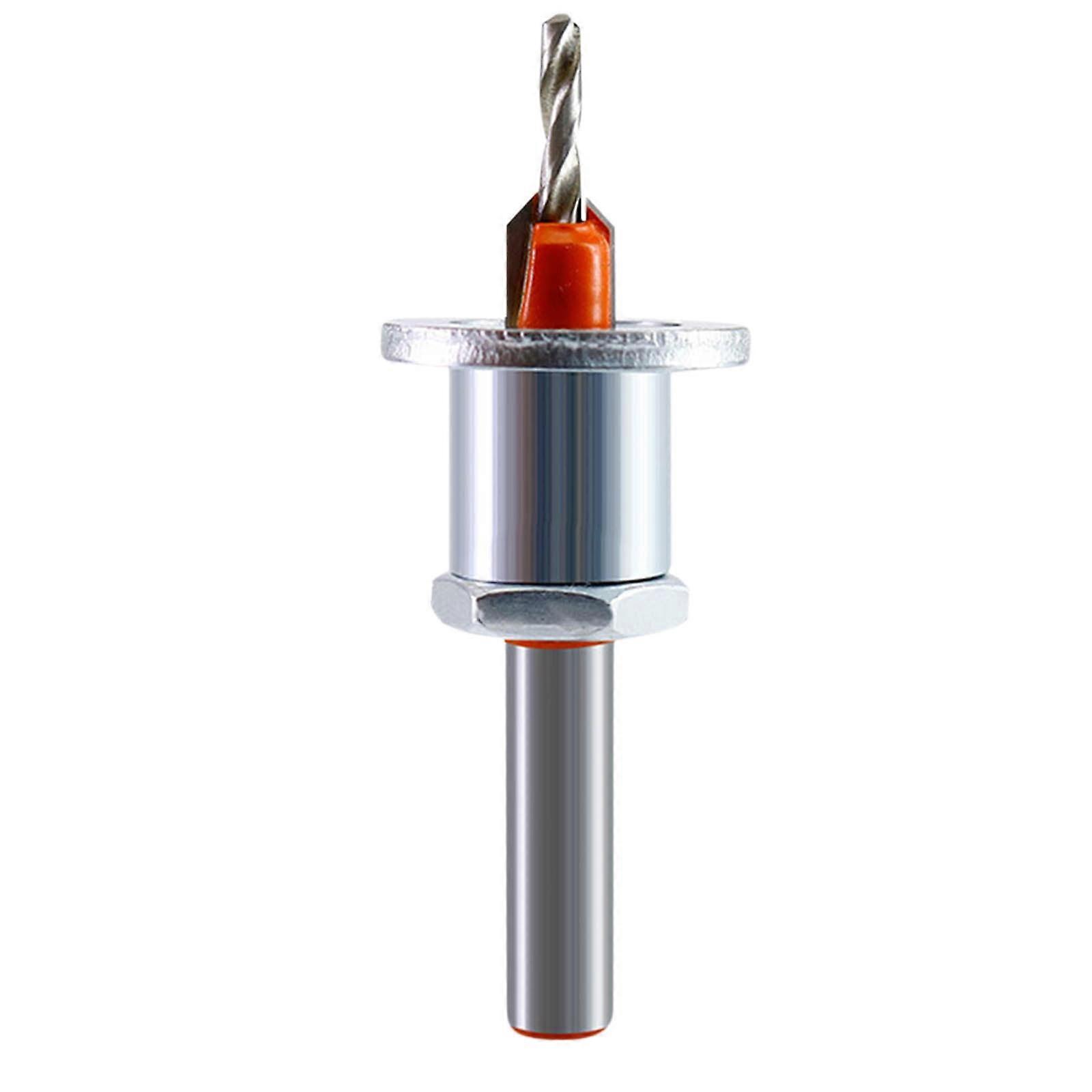 WJSXC Countersunk Drill, Alloy, Tapered Hole Drill, Woodworking Step Drill, Screw Installation, Woodworking Countersunk Drill with Limiter A