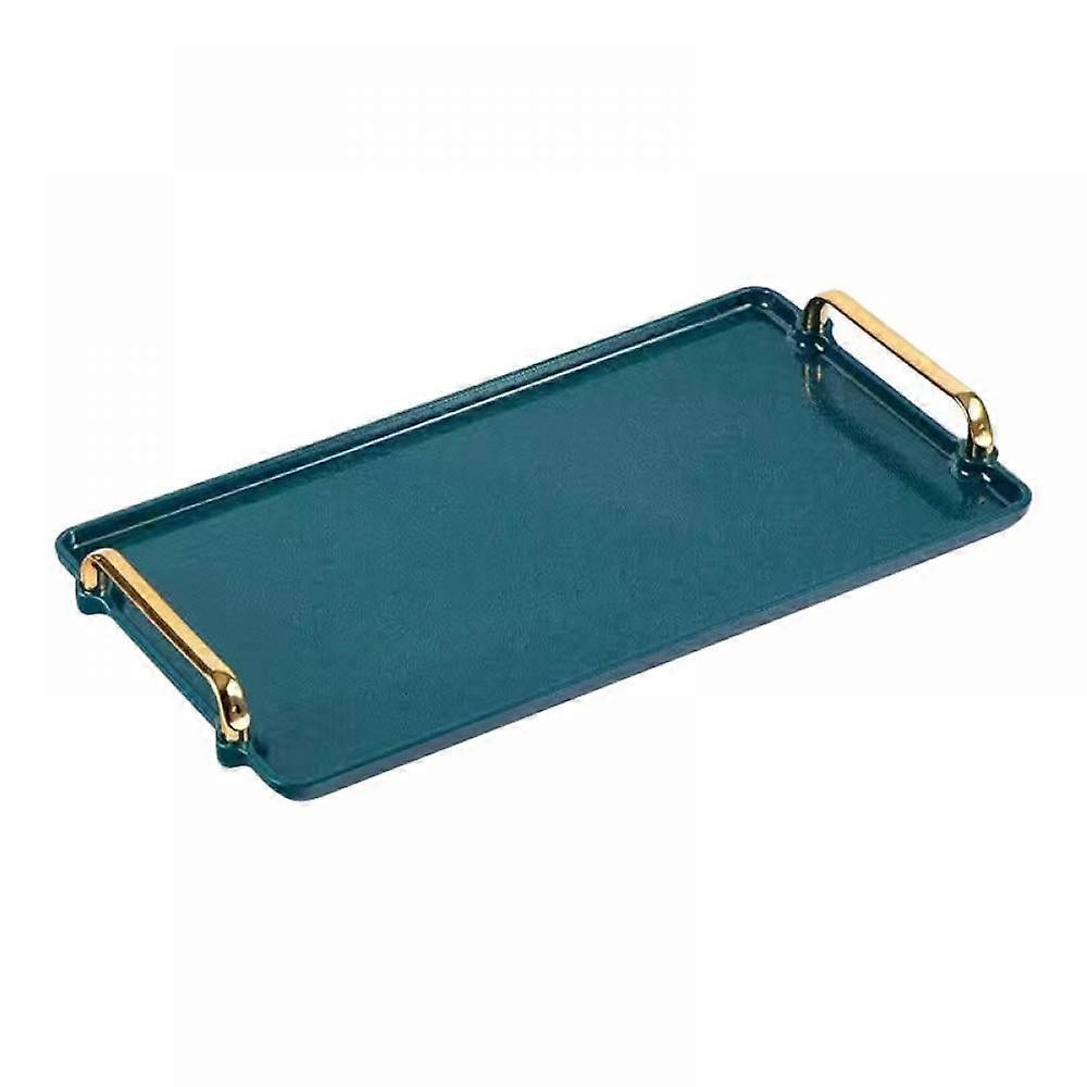 Serving Trays, Rectangular Plastic Serving Tray Non Slip ,Dinner Drinks Serving Tray