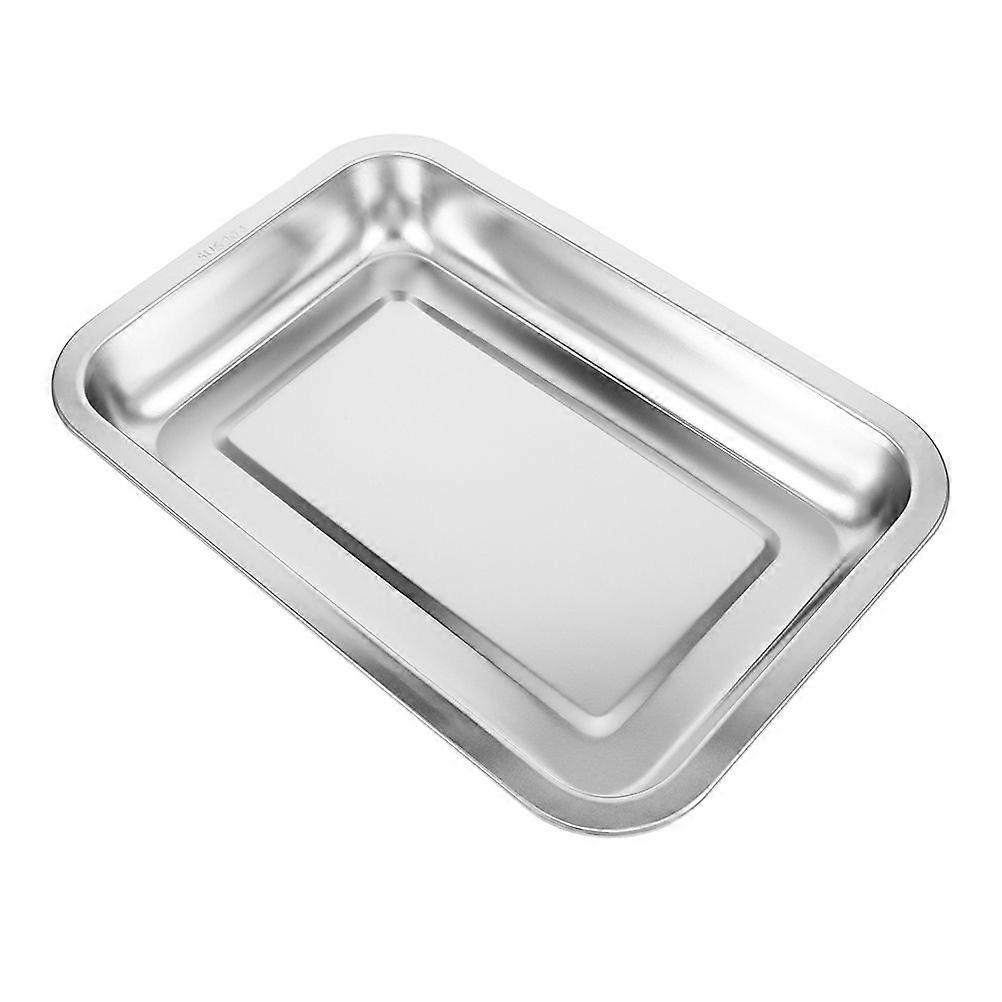 Large Rectangular Cat Litter Box Stainless Steel Litter Box Low Edge Open Cat Litter Box