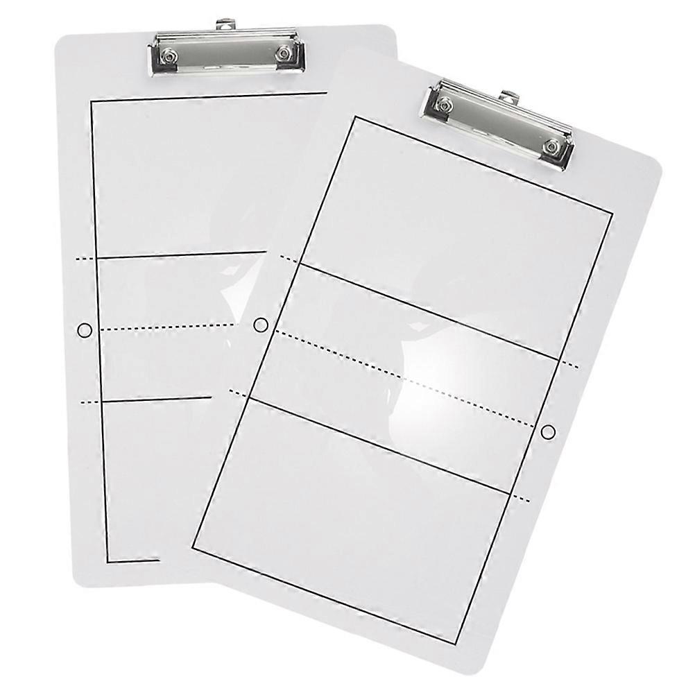 Erasable Volleyball Strategy Board Rectangular Shape for Volleyball Coaches Tactical Analysis and Adjustments 2Pcs