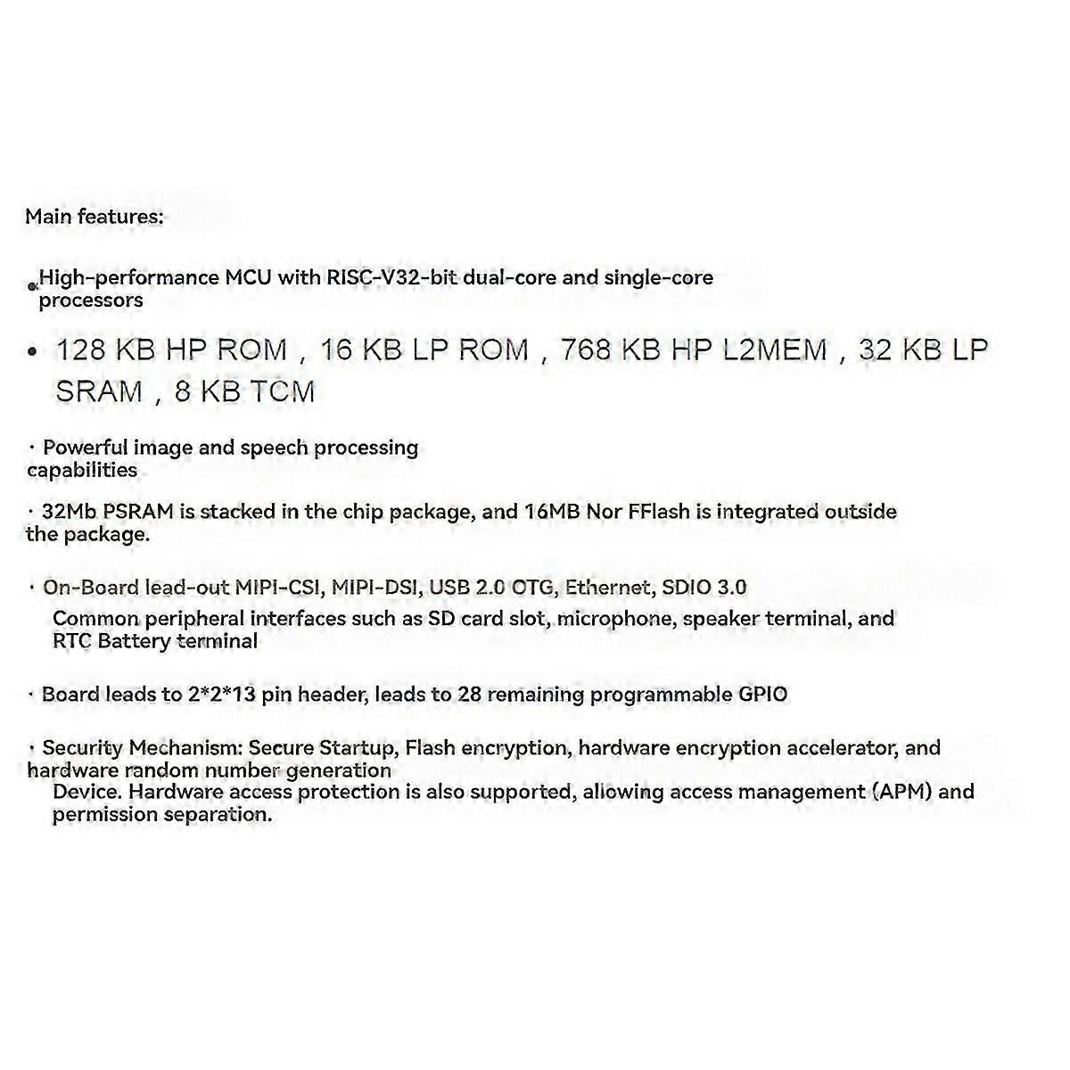 ESP32-P4-NANO Płytka rozwojowa + moduł POE + kamera + zestaw głośników Dwurdzeniowy RISC-V WiFi6 Bluetooth5 / BLE RJ4