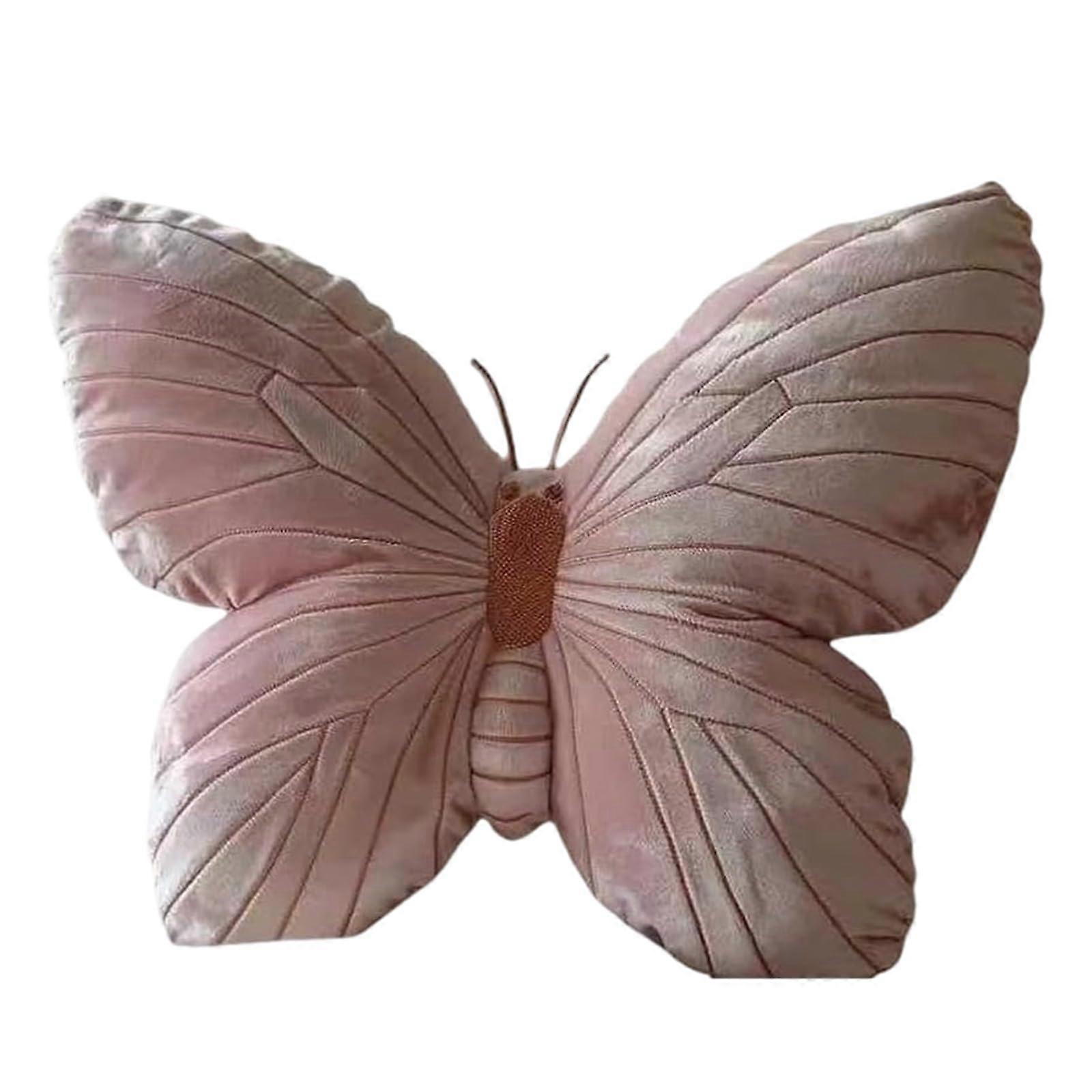 Butterfly Throw Pillow Plush Cushion, Soft Decorative Seating Pillow for Couch or Bed