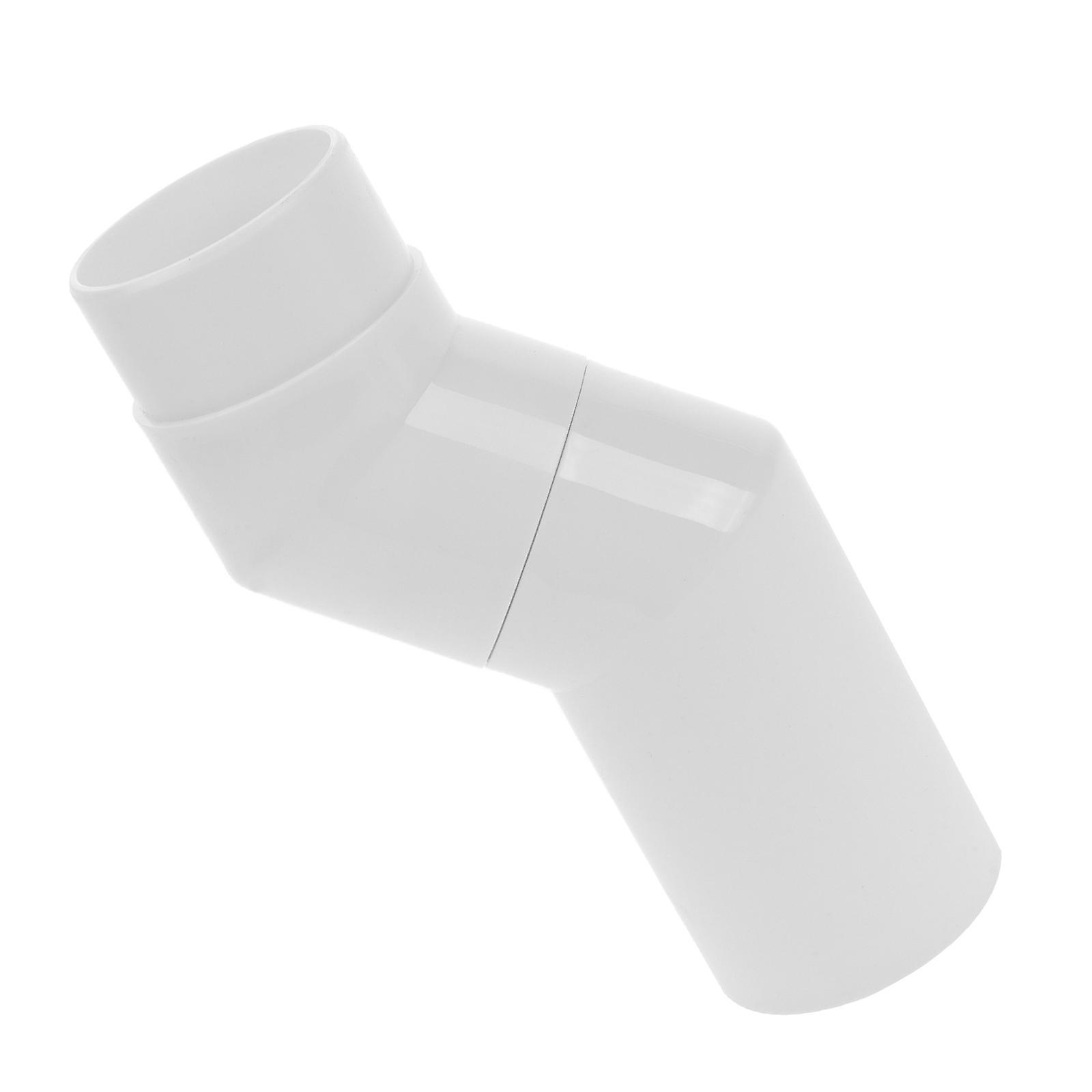 White WallMounted Squatting Pan with Bend Design for Pet Use PP Material Saves Space