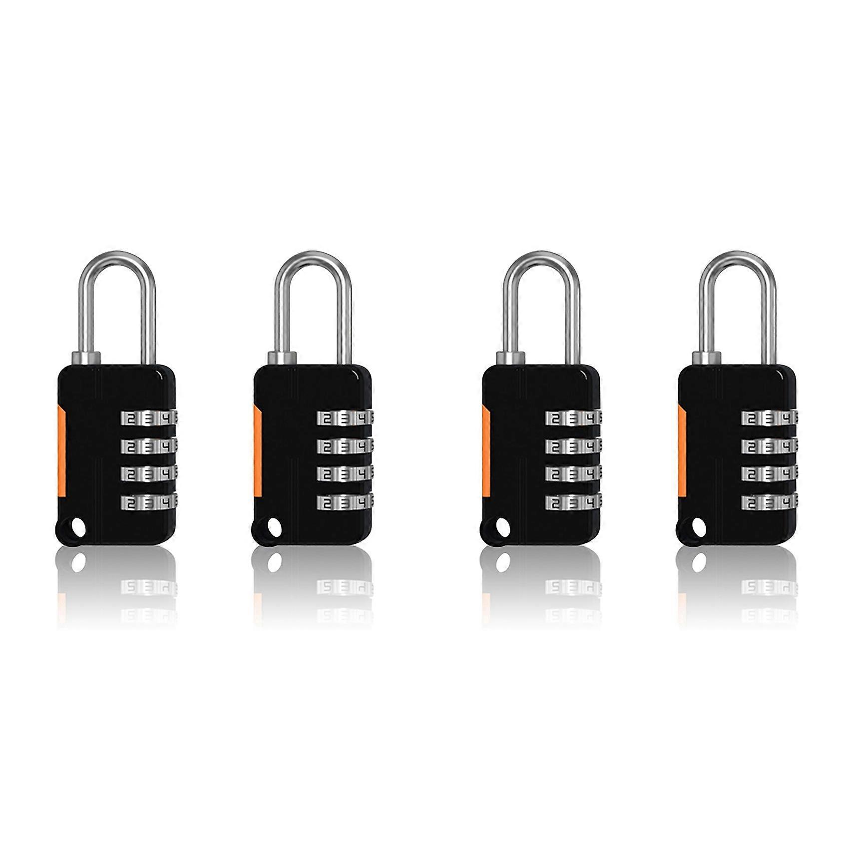 4PCS 4 Digit Number Combination Pad Lock Padlock Outdoor Waterproof Lock Suitcase Luggage Security Coded Lock