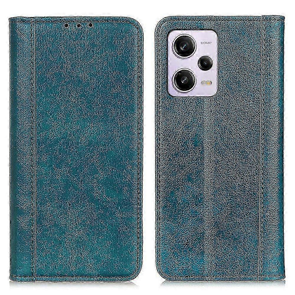 Split Leather Anti-scratch Phone Case for Xiaomi Redmi Note 12 Pro 5G