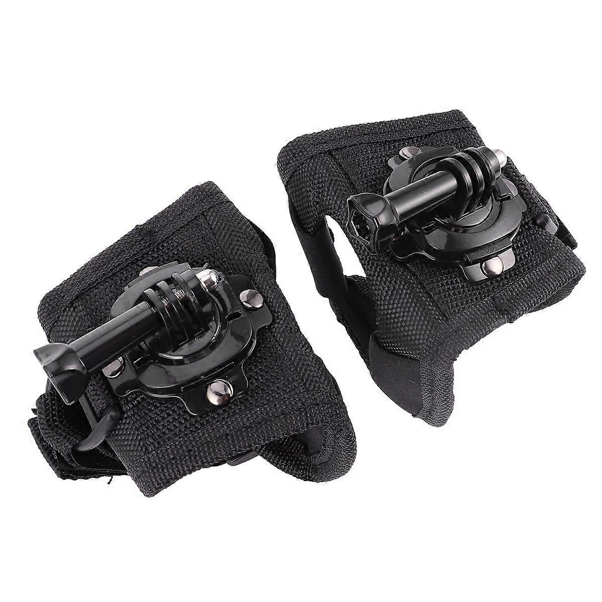 2pcs Wrist Strap Mount with 360 Degree Rotation for Black Compatible