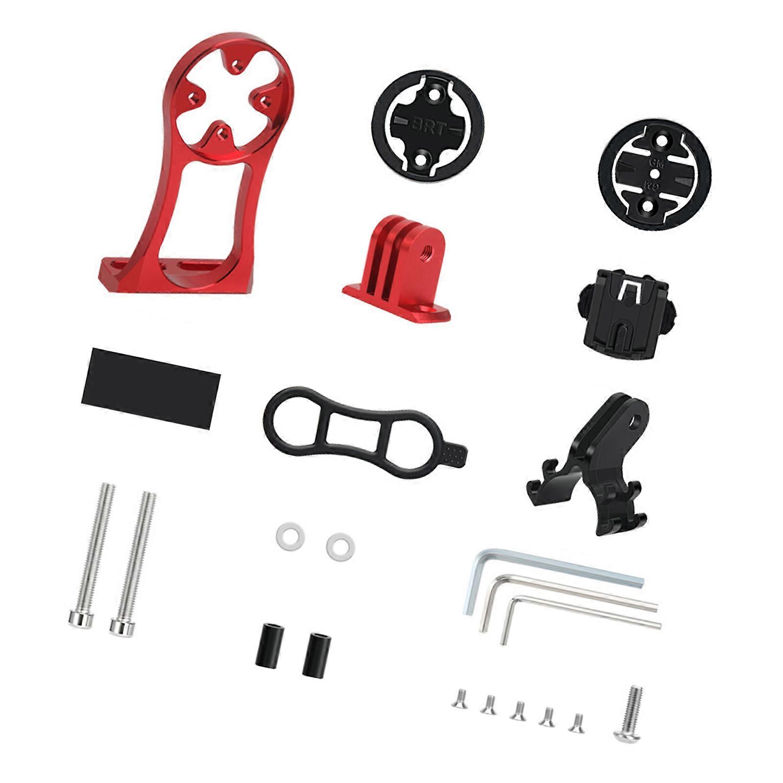 Mountain Bicycles Extension Holder Computer Extended Mount Front Bicycles Computer Mount Adjustable Mount for Cycling  Red