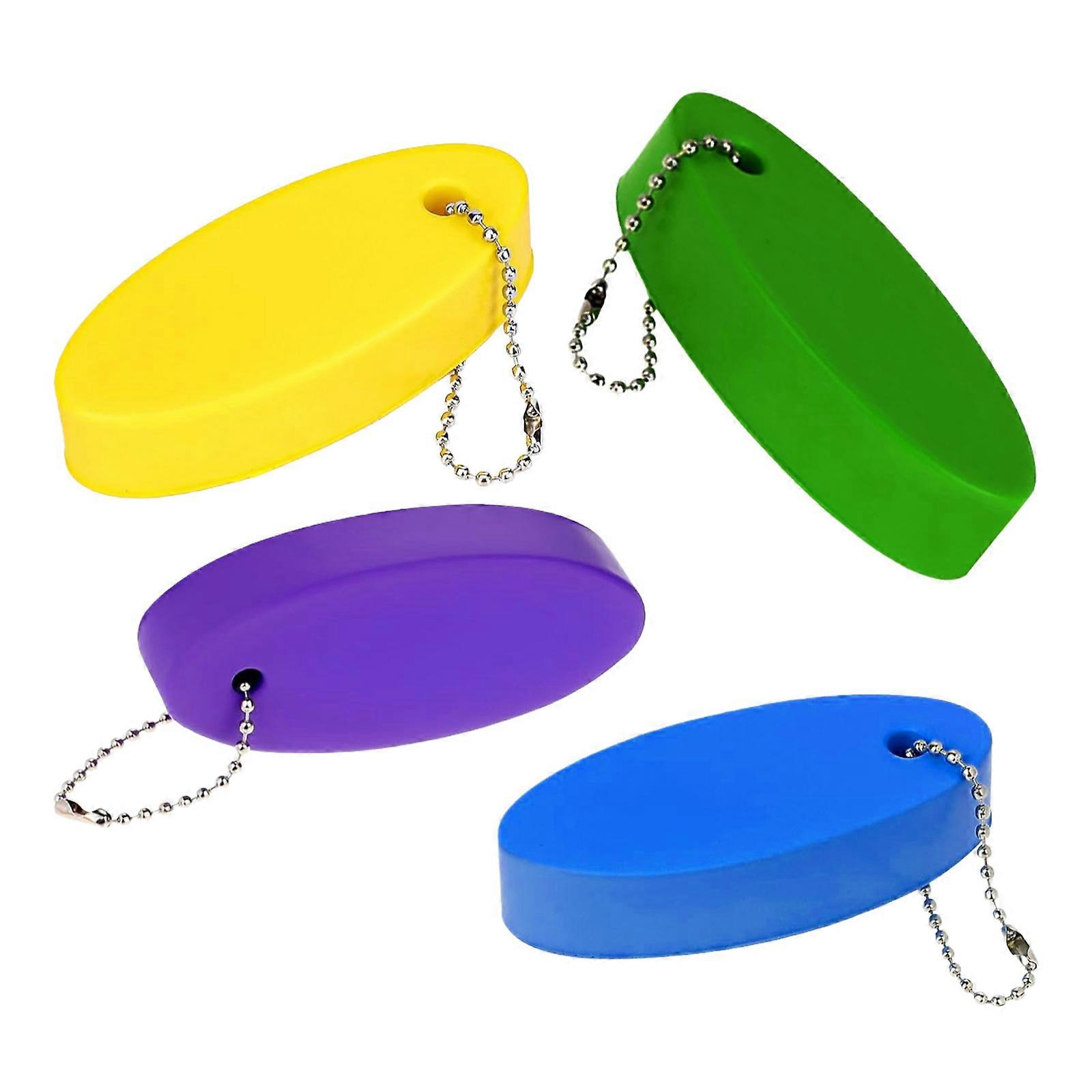 4 Pack Floating Key Holders For Outdoor Activity Secure Keys While Surfing Paddle Boarding Beach Trip Multicolor