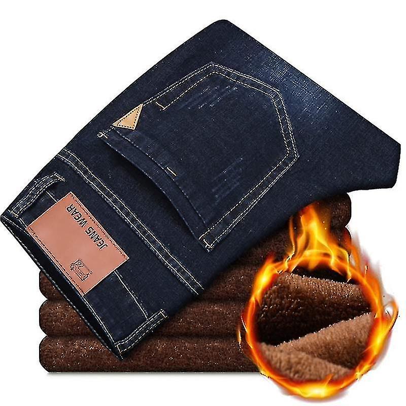 Autumn/winter- Warm Flocking Soft Jeans