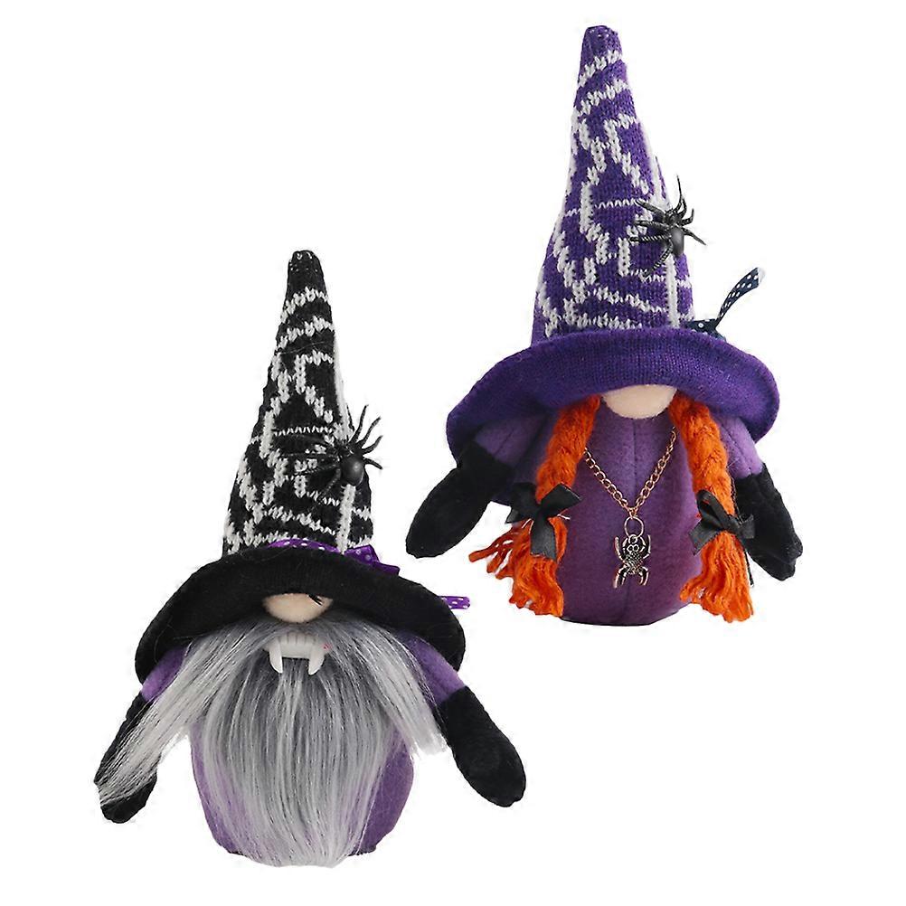 Halloween Faceless Gnome Plush Decor for Halloween 2Pcs Set