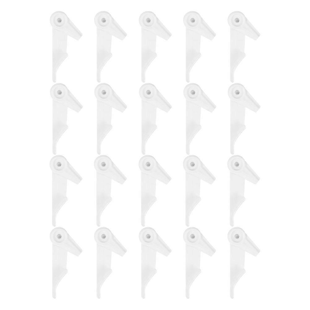 White Ceiling Lamp Buckle Plastic Accessories for Lamp Use 80Pcs Set