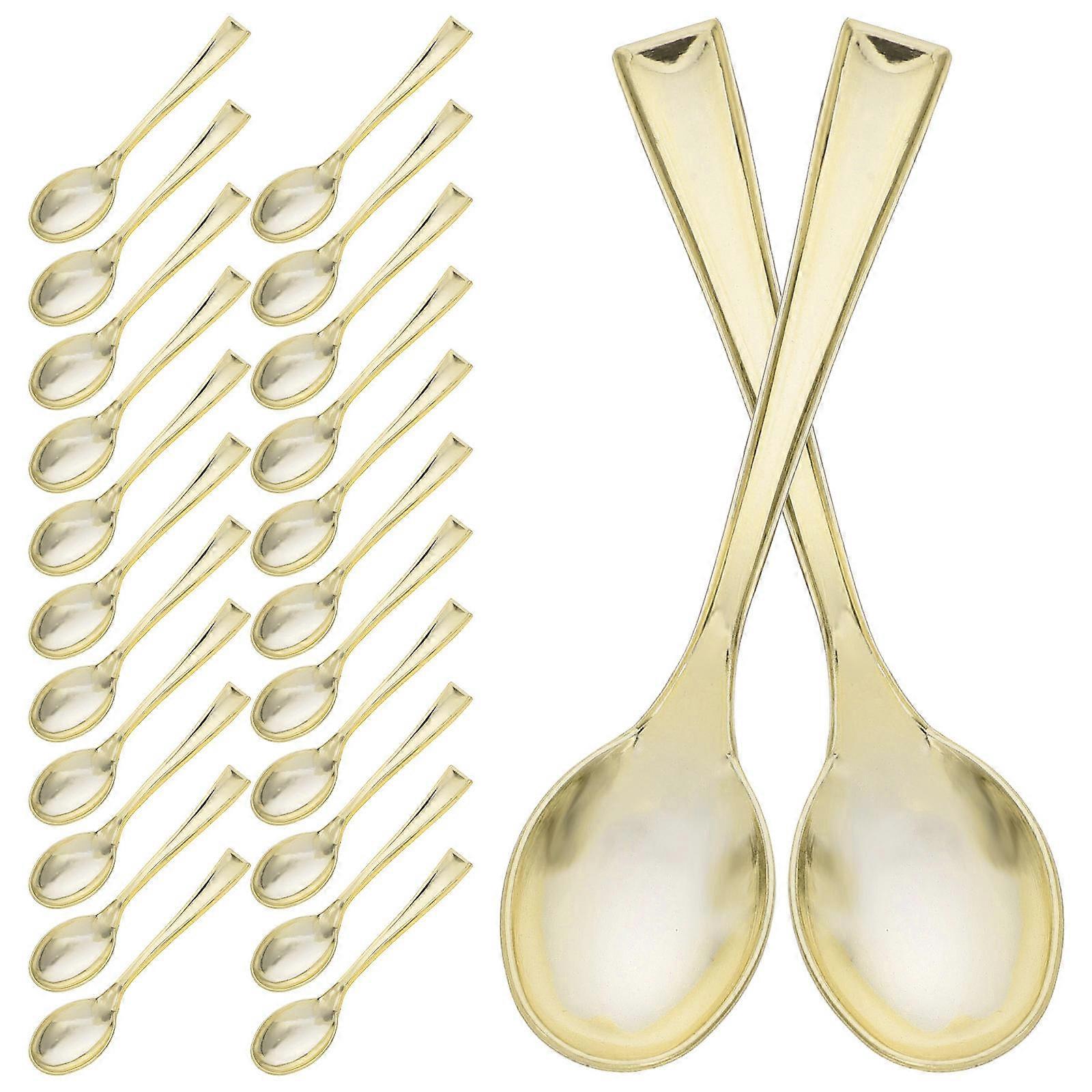 Gold Mini for Weddings 50Pcs Serving