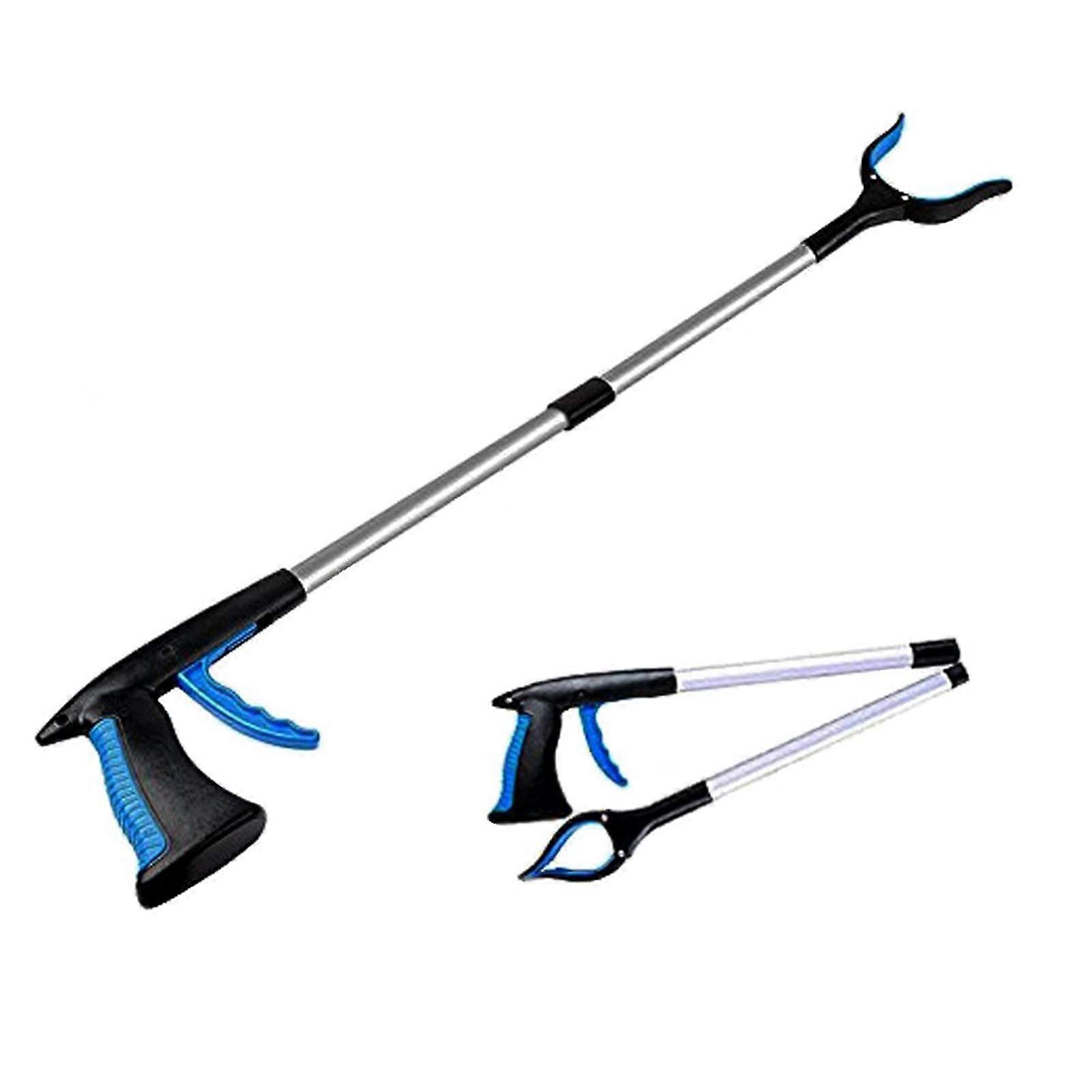 32' Foldable Reacher Grabber Tool for Elderly with Long Reach and Ergonomic Grip for Trash Pickup