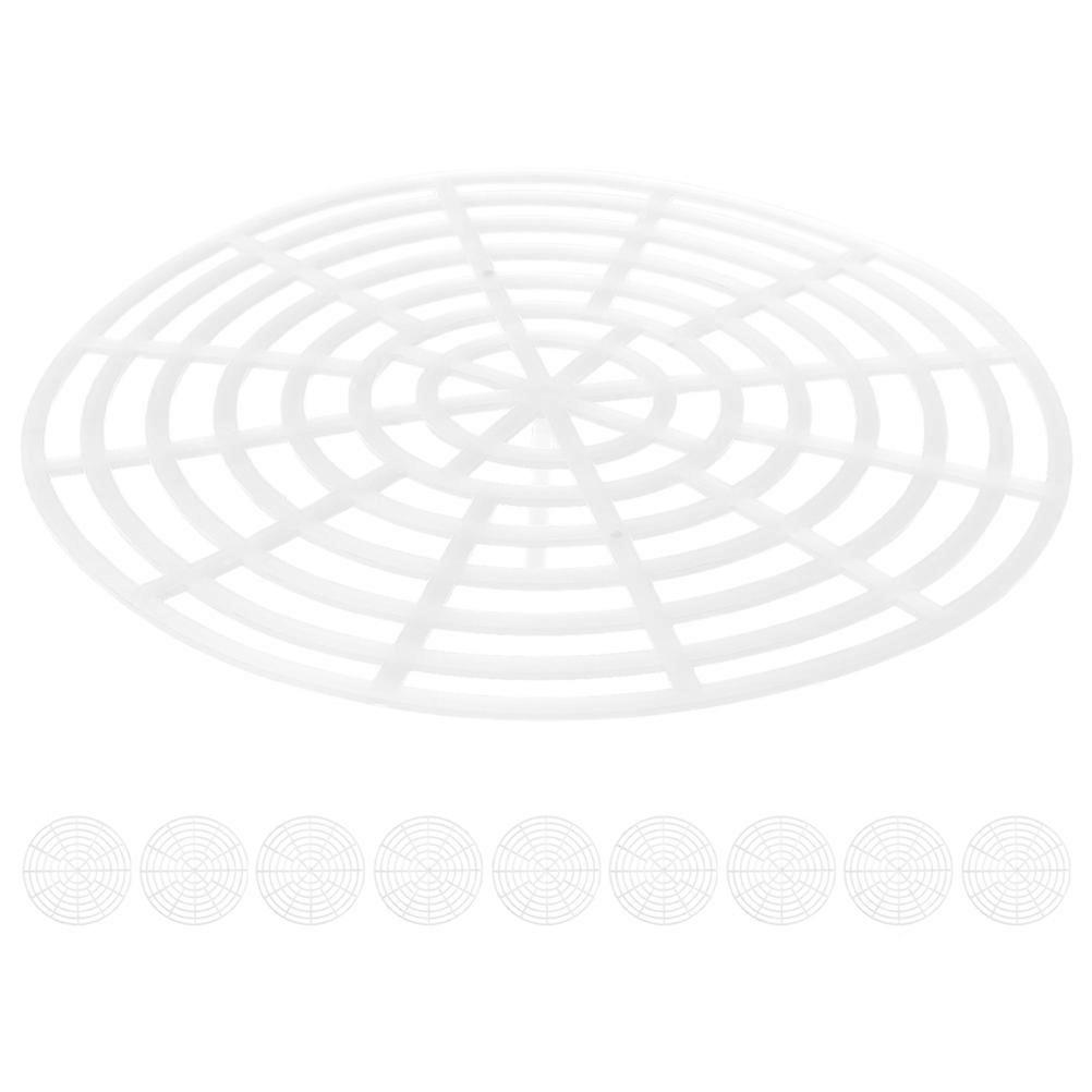 Plastic Pickle Press for Fermentation Use with Pickle Weights 10Pcs White