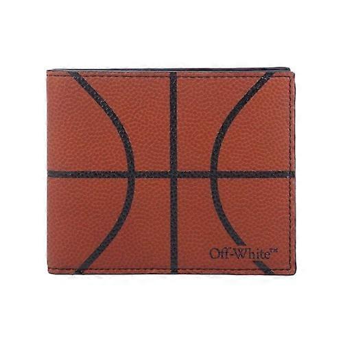 Off White Bifold Basketball Wallet