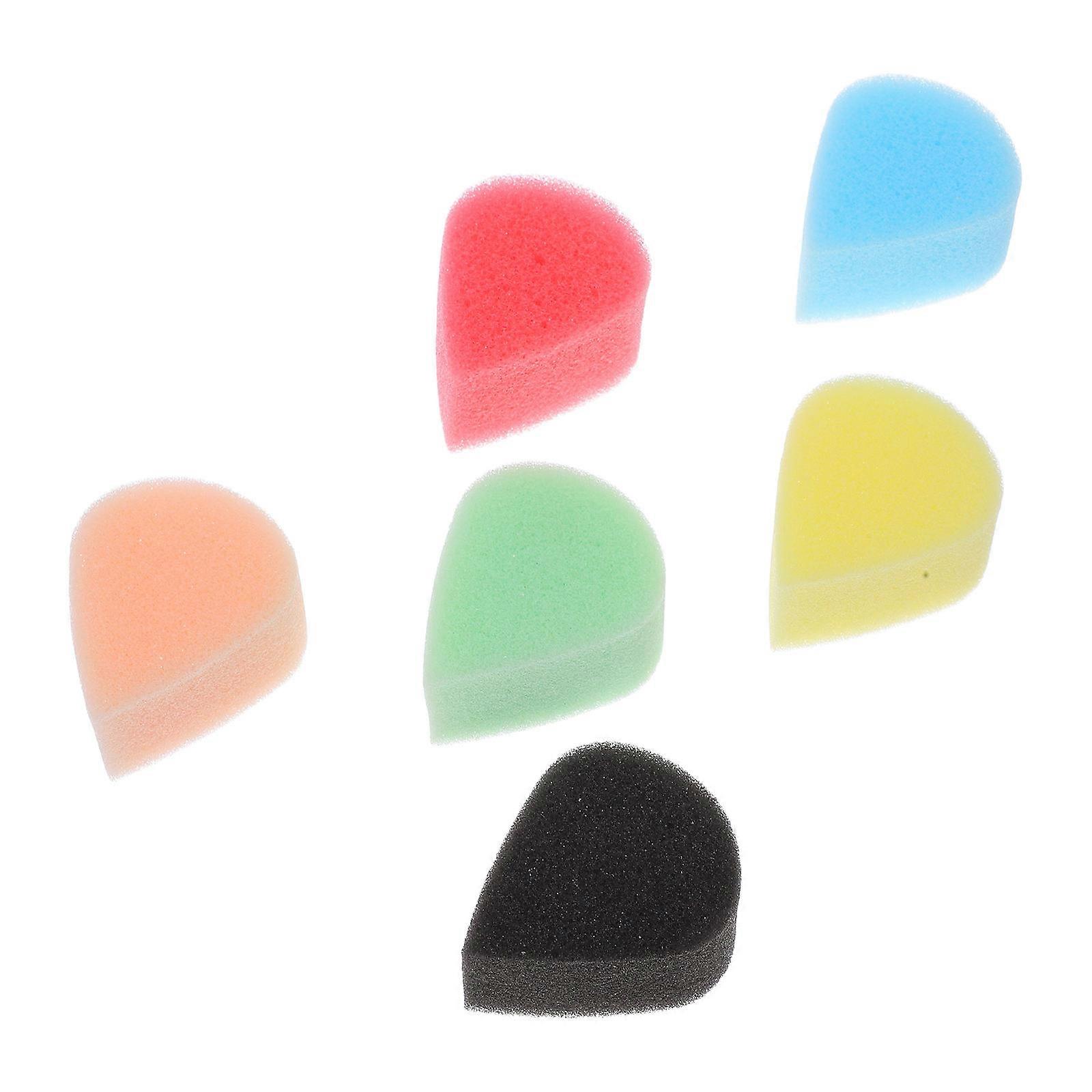 Face Paint Sponges Multi for Face Painting Use 6Pcs Tear Drop Shape