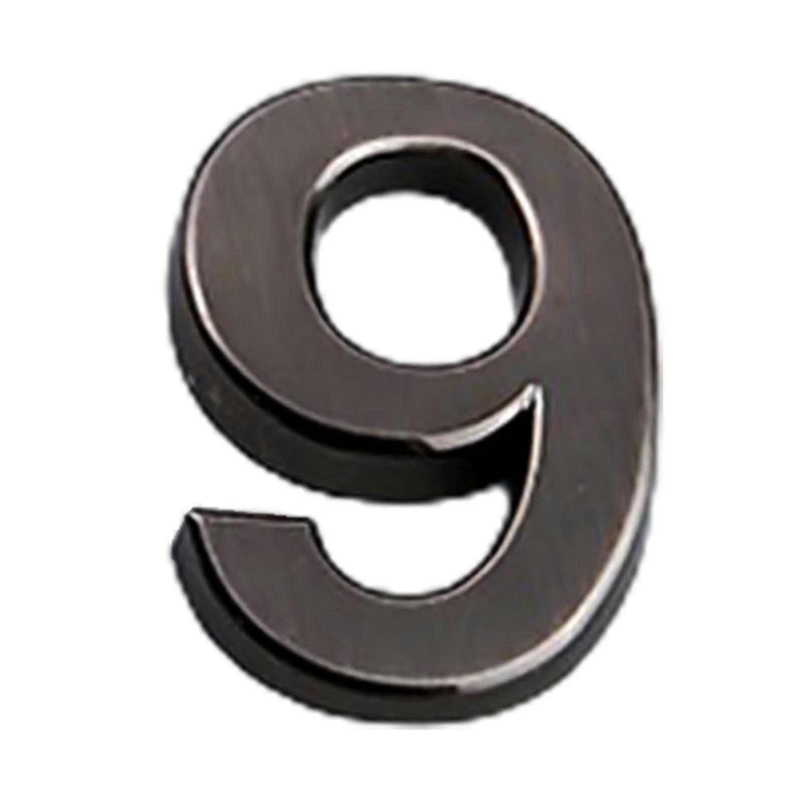 Digit Plate Sign 3d Self Adhesive 0-9 Plating Numeral Door Plaque For Home