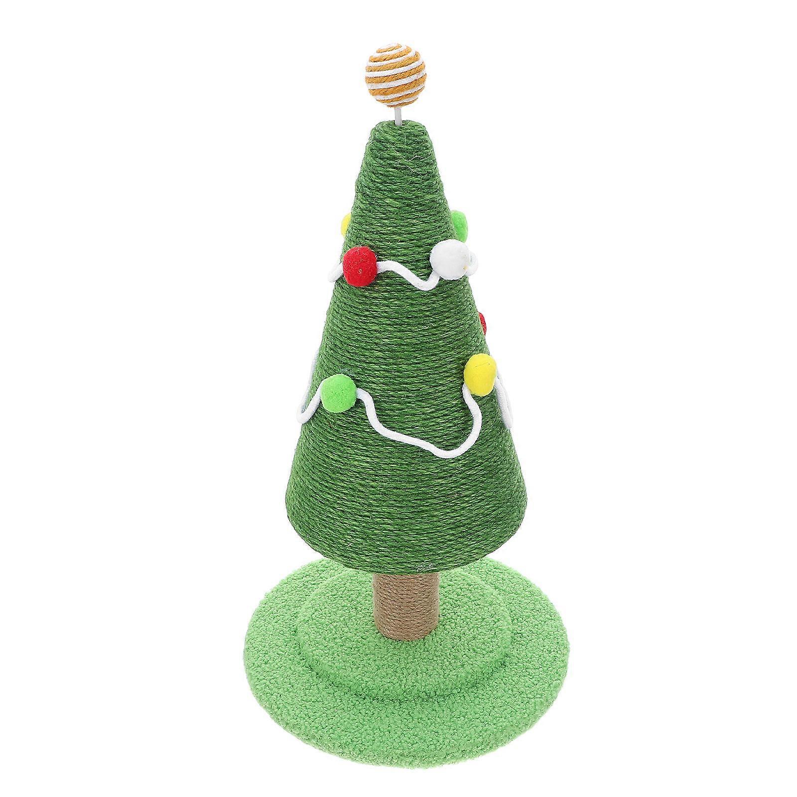Vertical Christmas Cat Scratcher with Sisal for Home Use