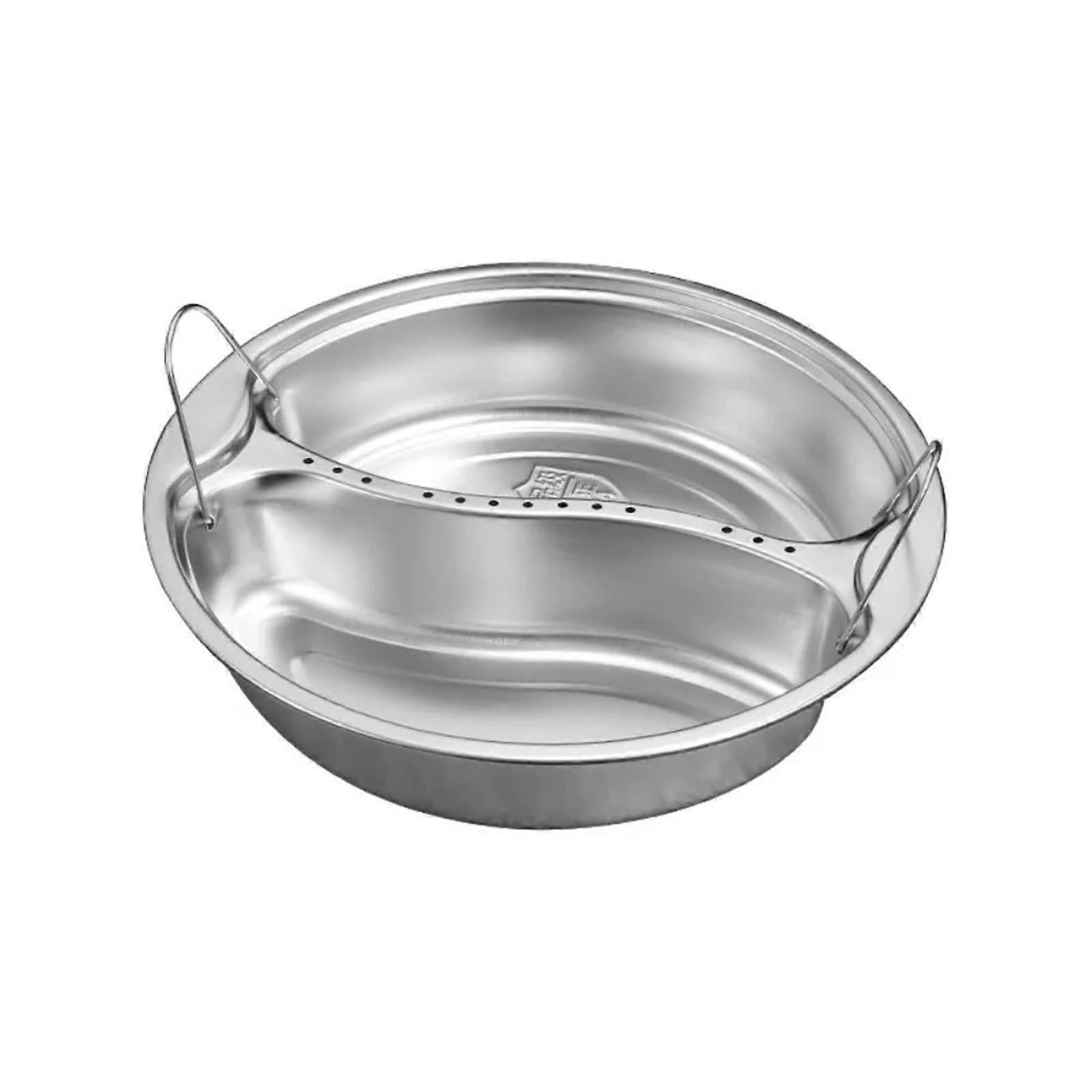 Stackable Stainless Steel Steamer Basket with Handles, Divided Tray for Vegetables and Dumplings