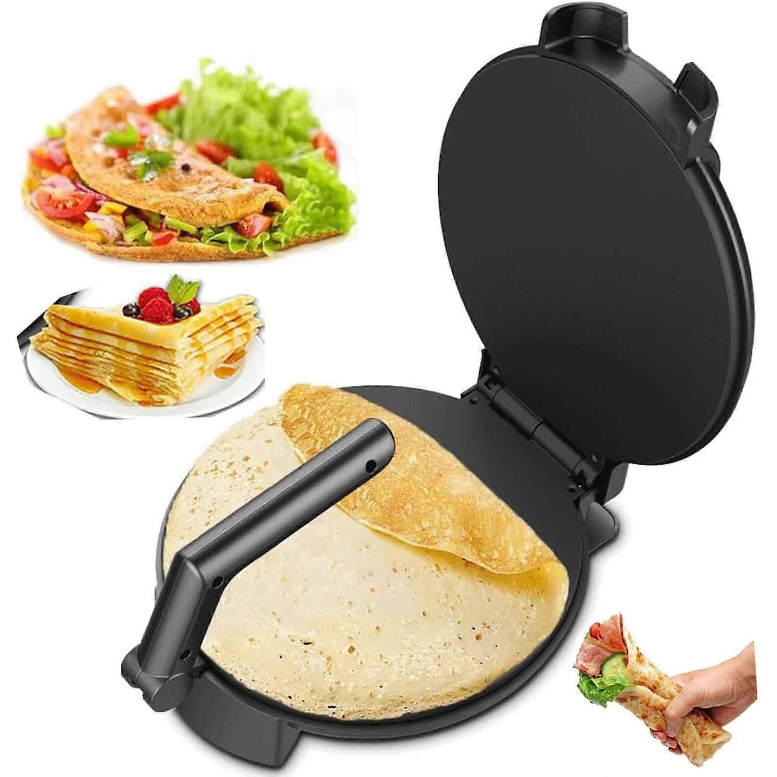 Electric Roti Maker with DoubleSided Heating, NonStick Surface and Adjustable Temperature Control