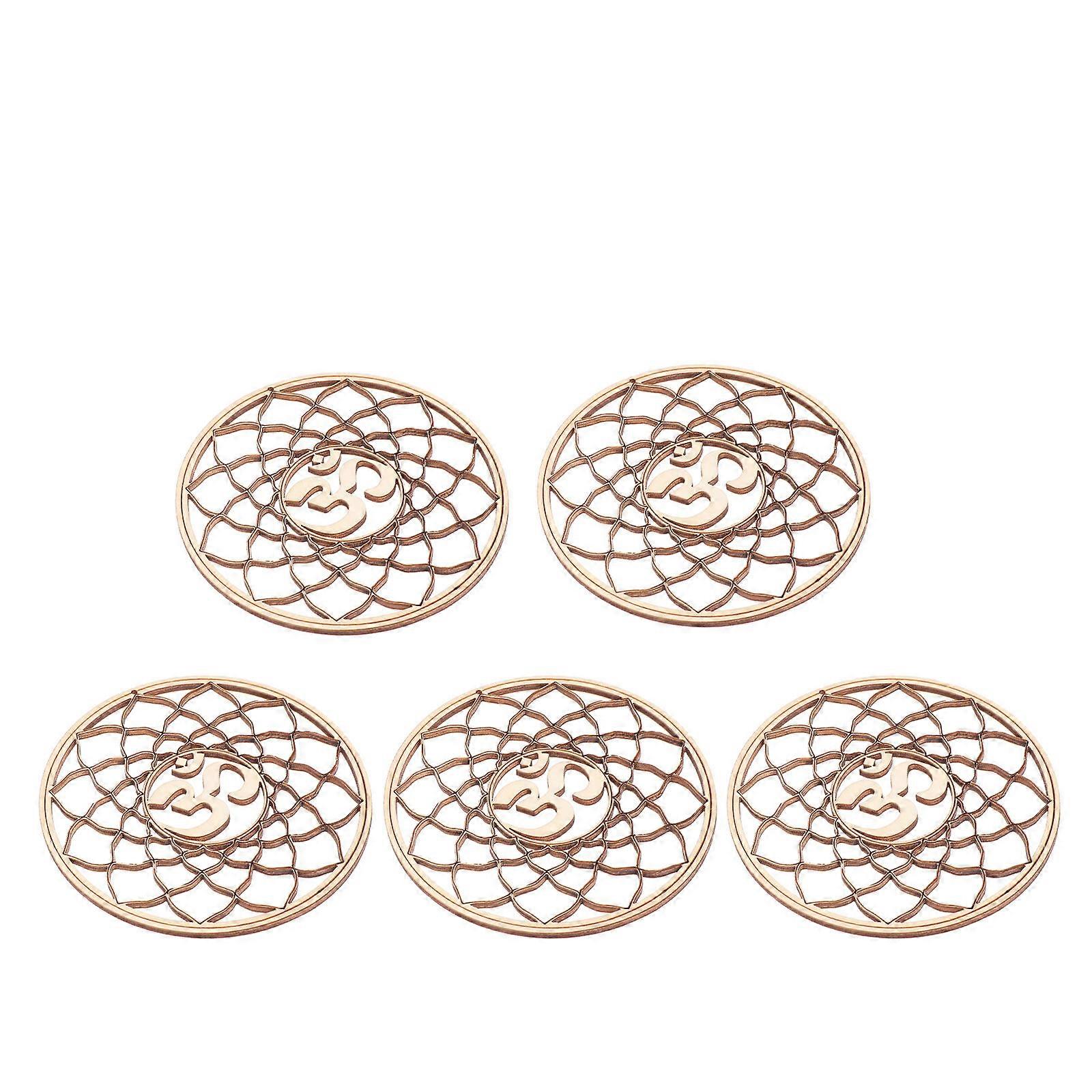 Practical Cup Mat Square Shape Home Cup Mat Families 5Pcs