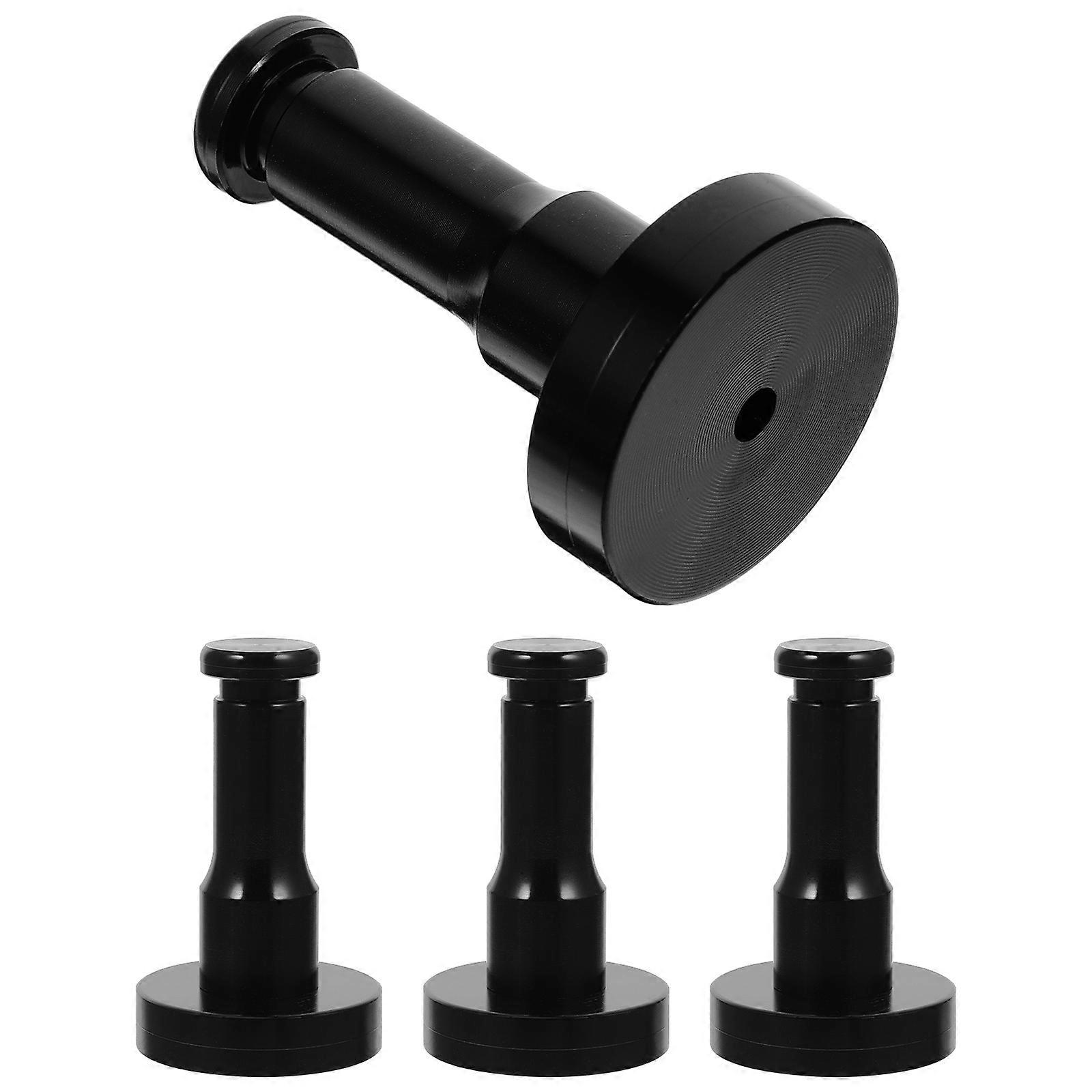 Metal Coat Hooks for Storage Black Clothes Hook 4Sets Space Aluminum