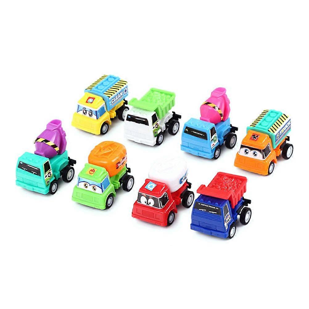 Kid Car Models Mini Car Toys for Pull Back Function 8Pcs Educational Set