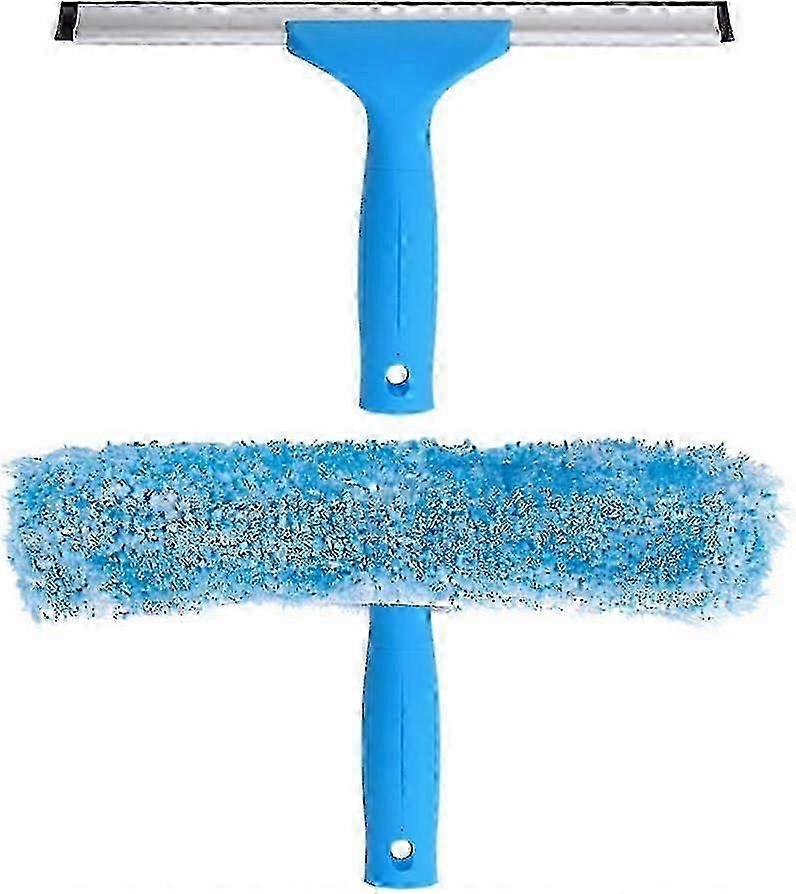 Professional Window Squeegee With Microfiber Brush-6
