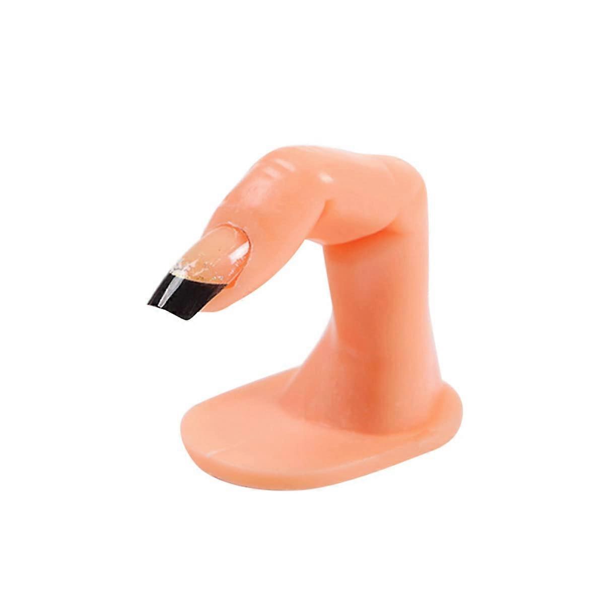 5pcs Nail Practice Fingers with Realistic Surface for Acrylic Nail Art Training Beginners