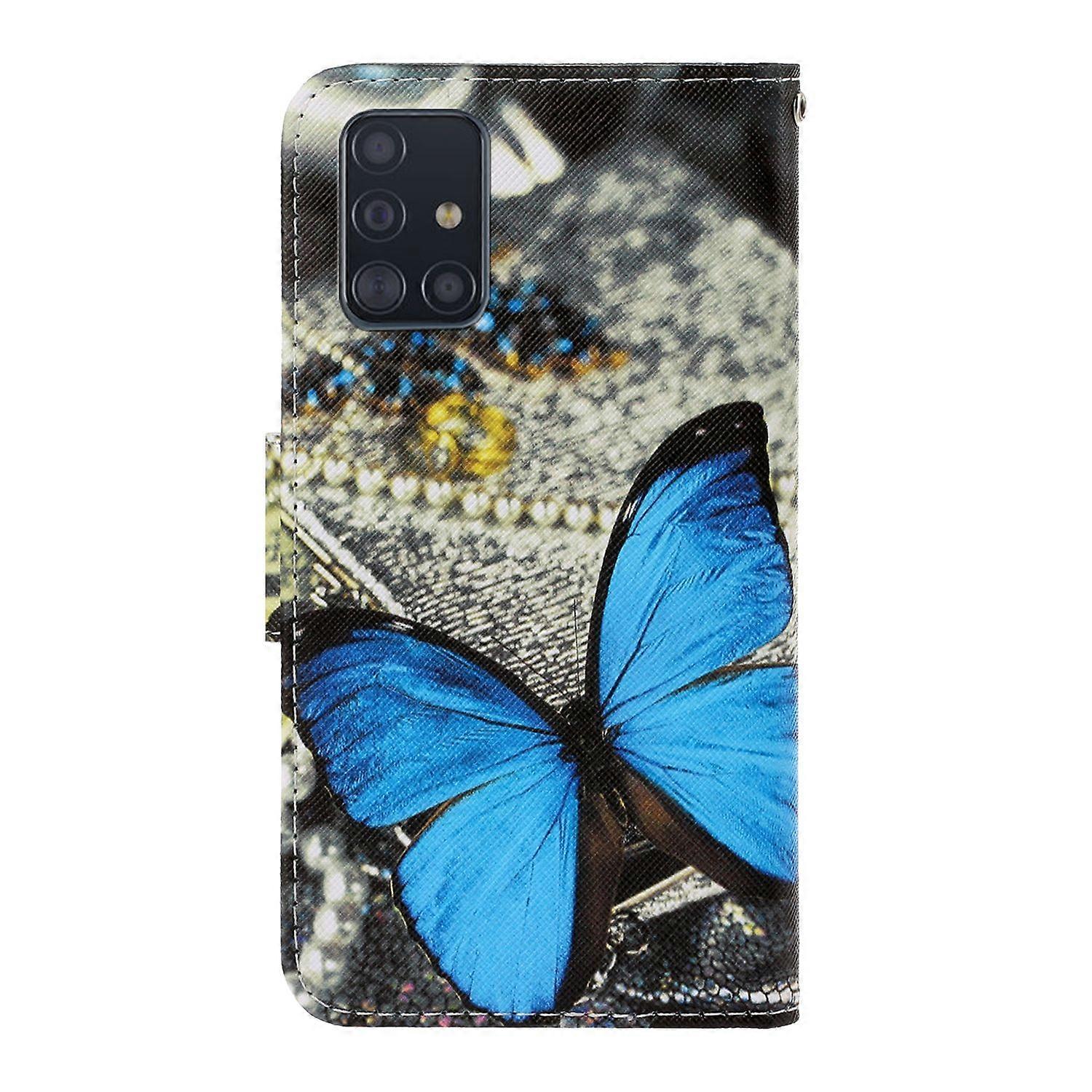 Pattern Printing Wallet Leather Stand Case for Samsung Galaxy A51