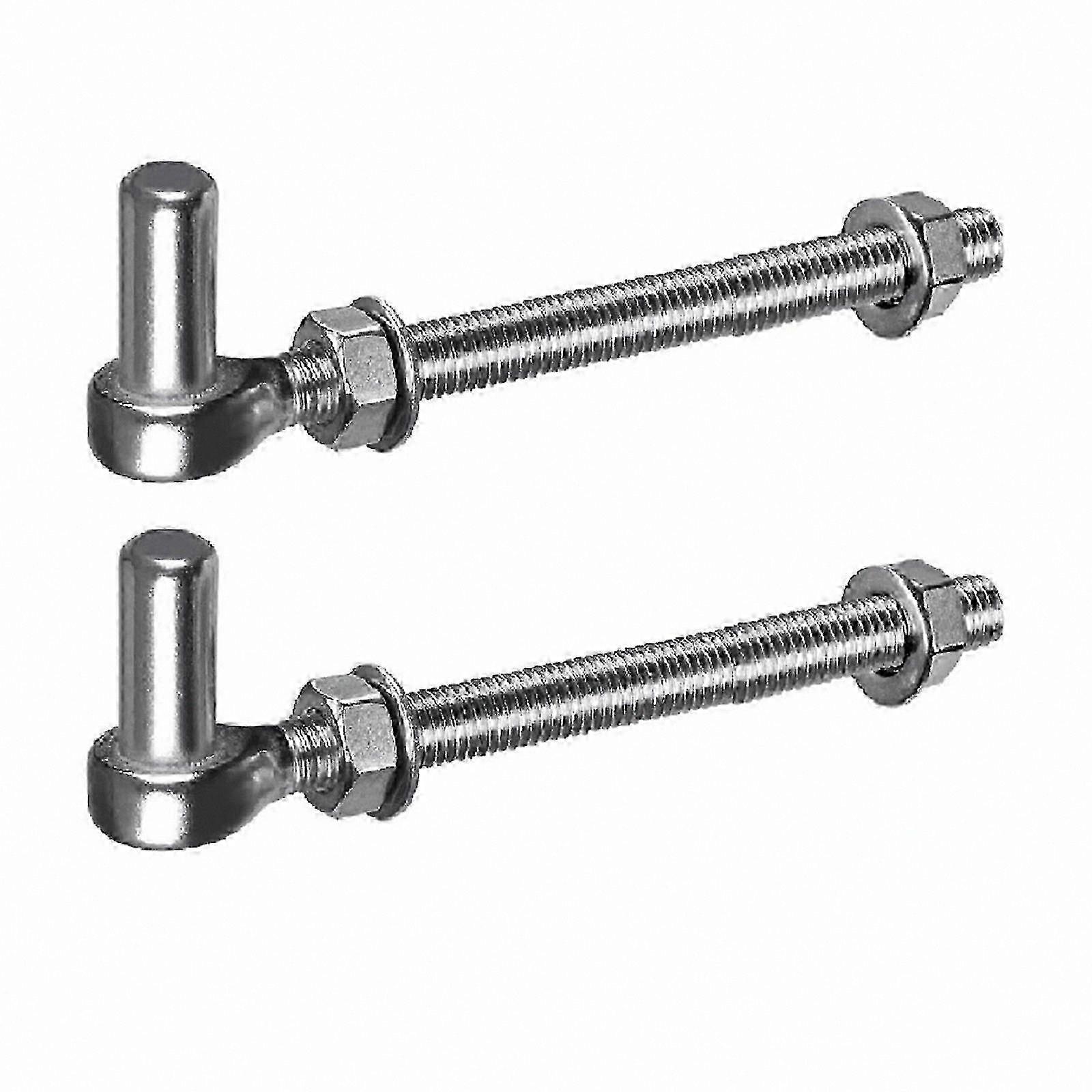 10-Inch Industrial Steel J Bolt Hinges, Rustproof for Secure Large Gate Installation