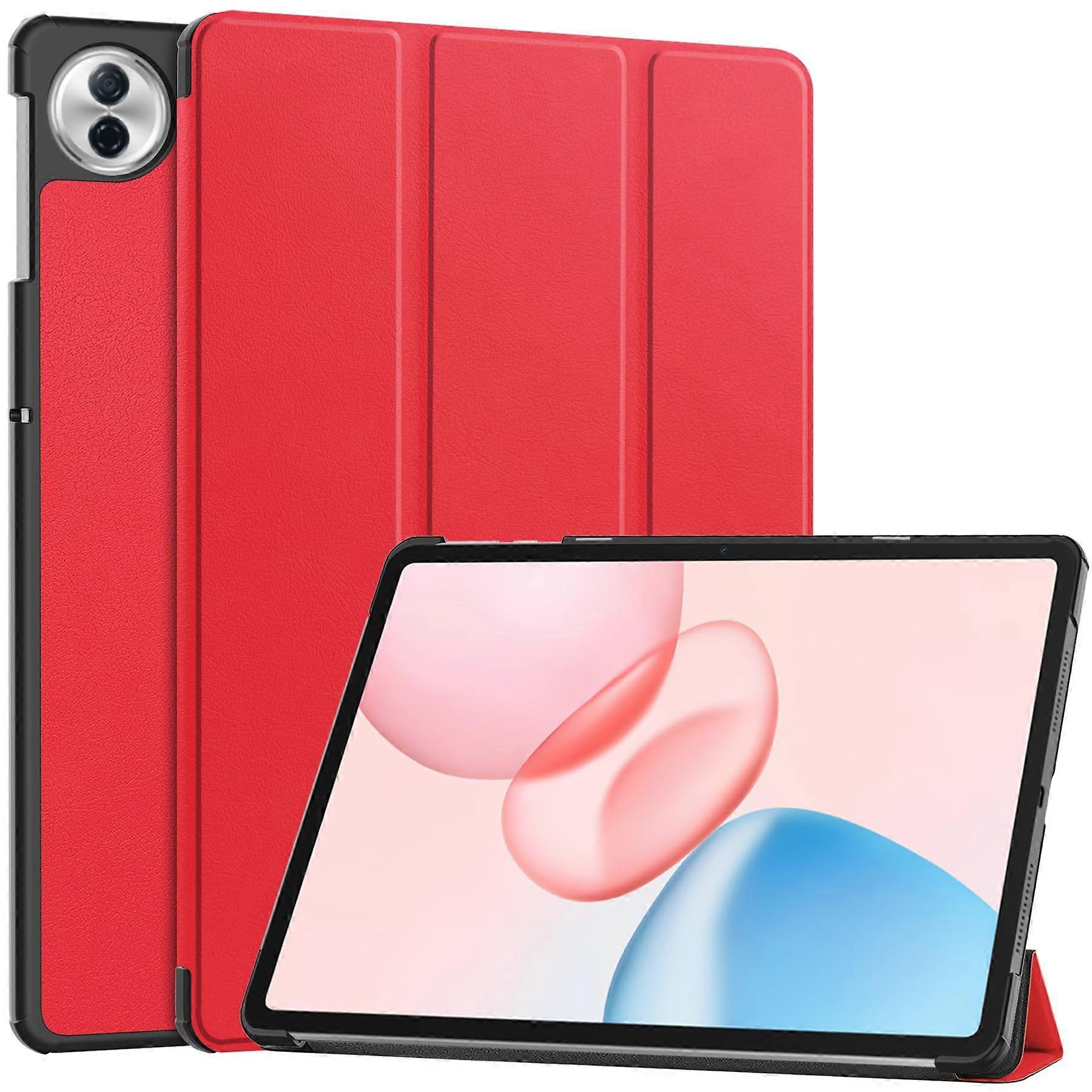 Case for Honor Pad 10 12.1 Inch Shockproof Hard Shell Cover with Adjustable Stand Red