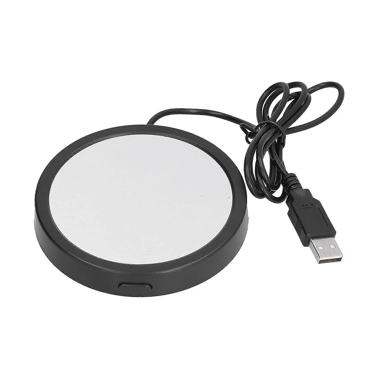 Coffee Mug Warmer USB Powered Heating Coaster for Coffee Tea Milk with Safe Surface Black