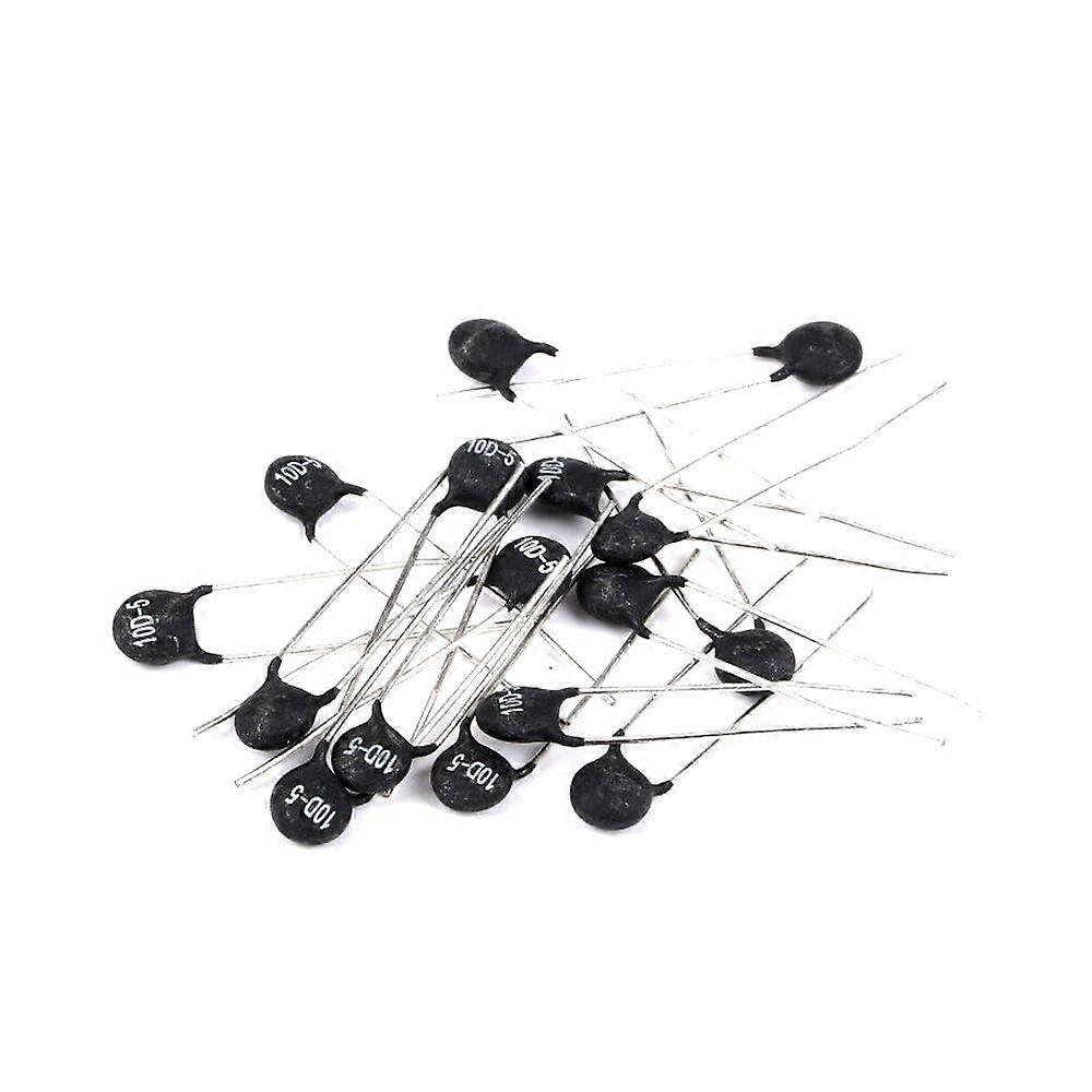 20pcs NTC Thermistor 10D5 Thermal Resistor Set for Overcurrent Protection and Stable Temperature Control