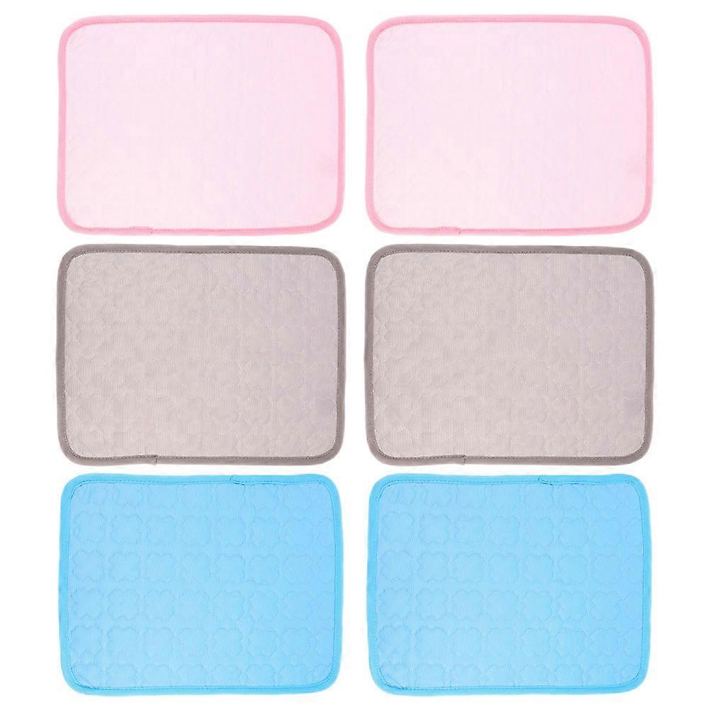 Comfortable Hamster Cooling Mat Pet Training Pads 6Pcs Assorted Color