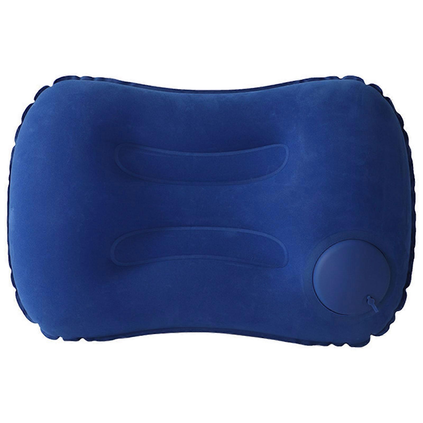 Soft Flocking Surfaces Inflatable Pillow Delivering Cloud Like Comfortable For Various Rest Scenarios   sapphire1