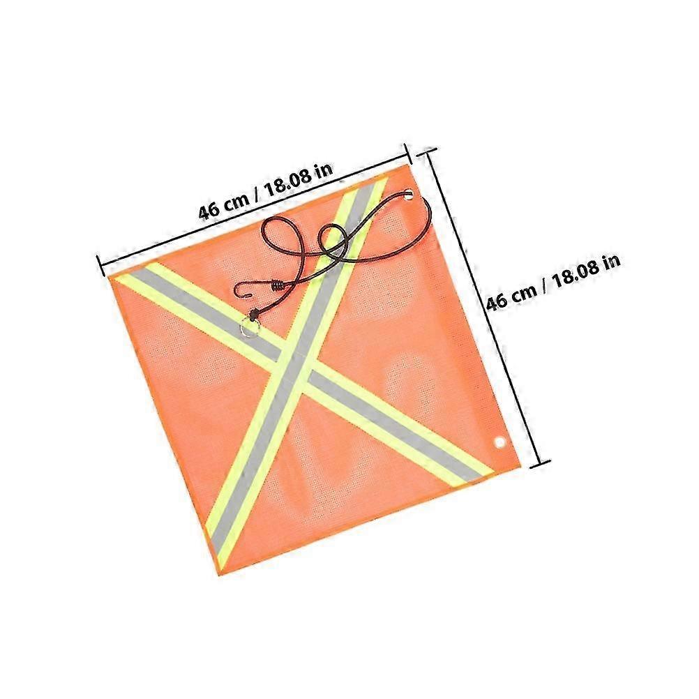 Warning Car Flag Mesh Reflective Flag for Trailer 2Pcs Safety Flags