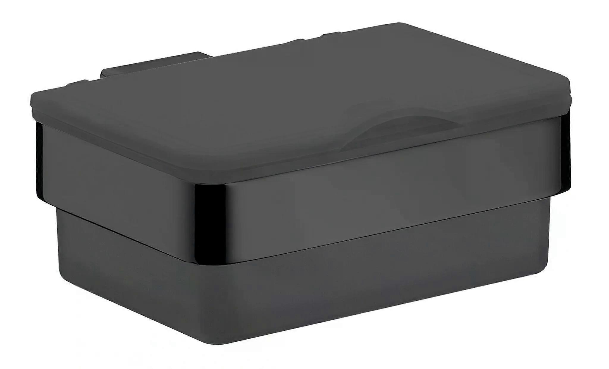 EMCO loft, Feuchtpapierhalter, Kunststoffbox, schwarz/schwarz