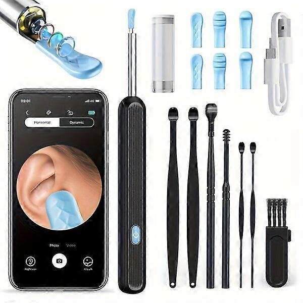 Ear Canal Cleaner 3-Axis Gravity Sensing Type-C Charging Replaceable Earplugs Cleaning Tool