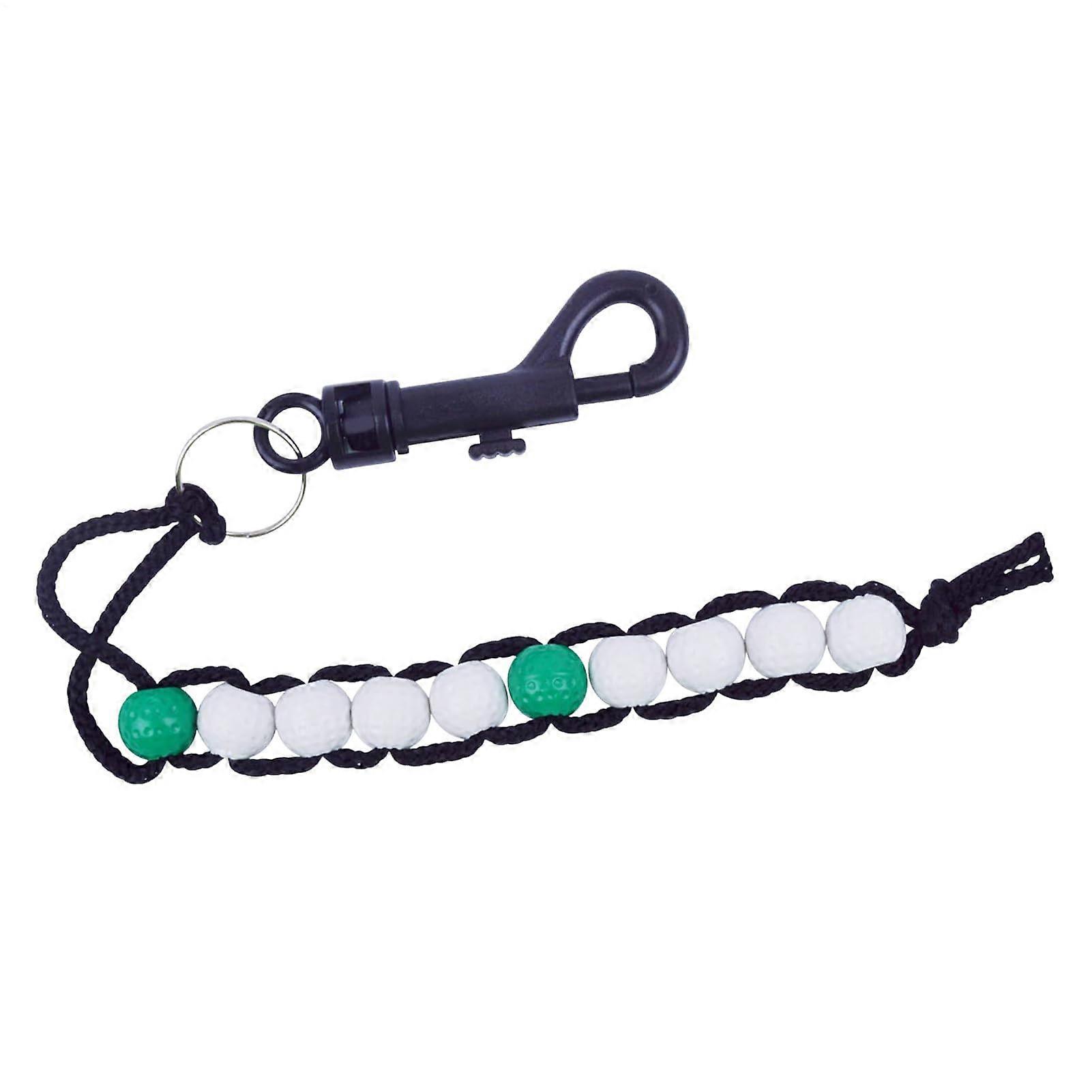 Golf Score Counter Beads with Durable Clip, Lightweight Nylon Stroke Keeper for Easy Tracking